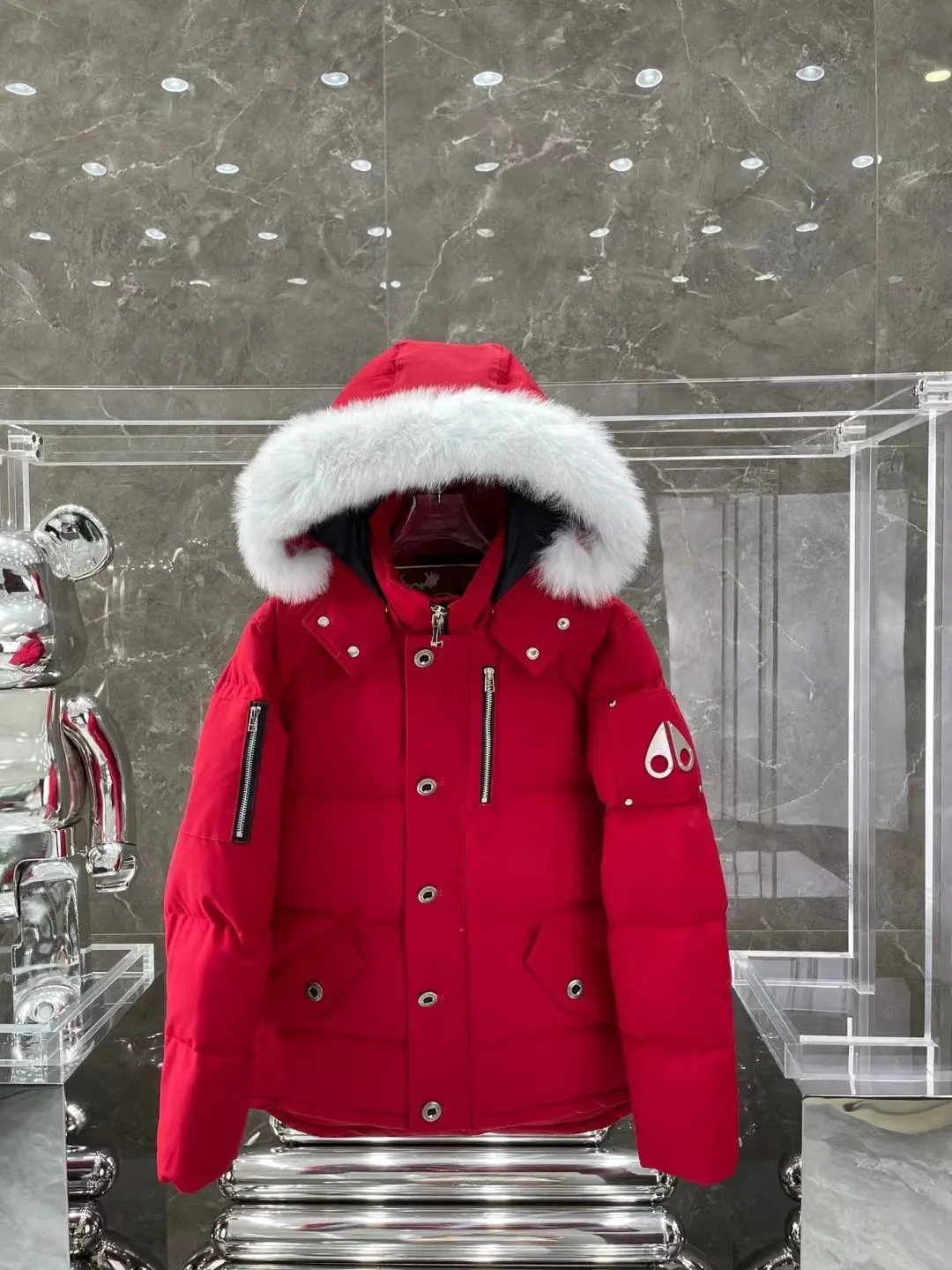 Fur-Trimmed Down-Filled Puffer Jacket D63022213