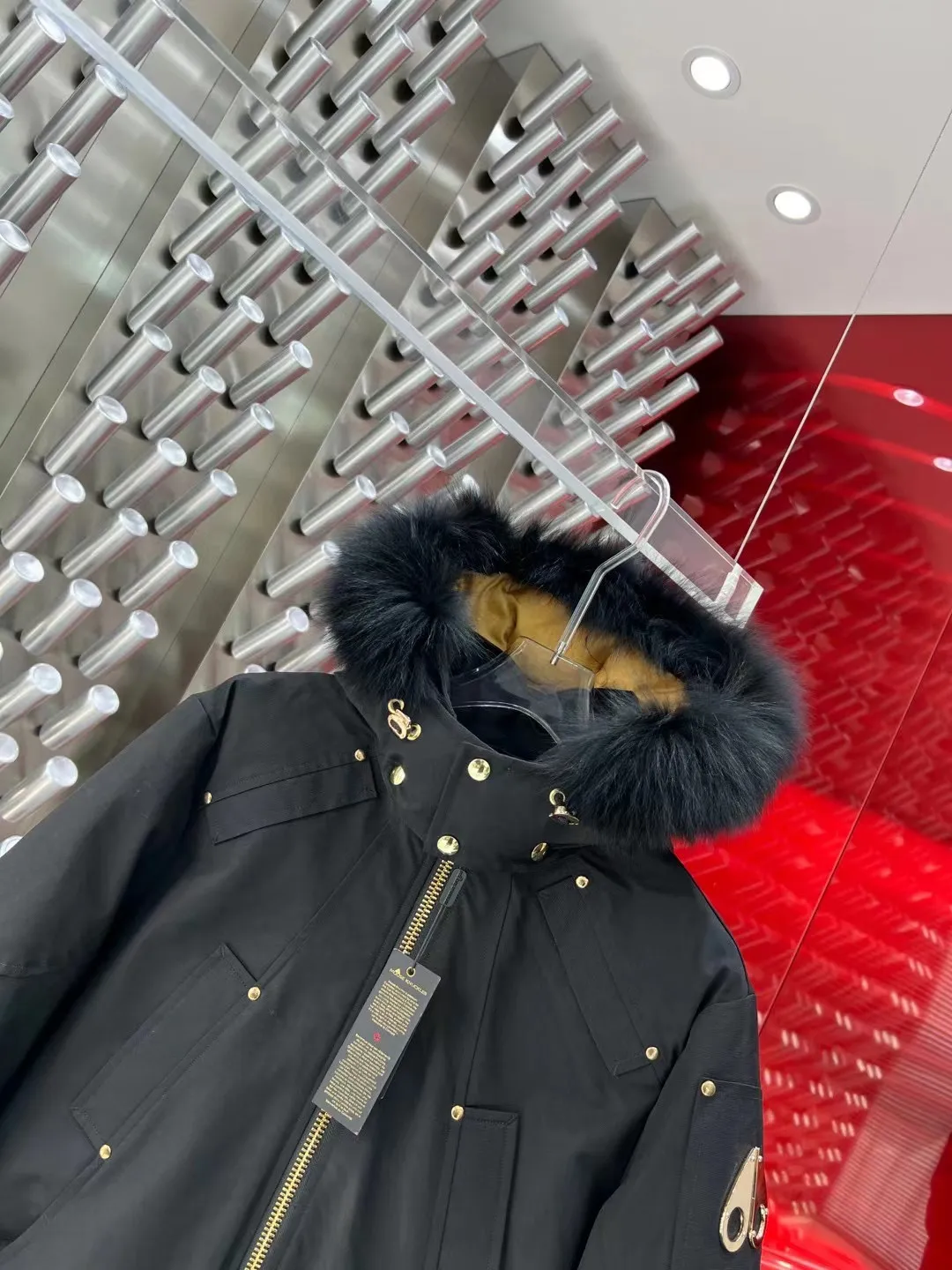 Moose Knuckles Fur-Trimmed Down Bomber Jacket D64022218 — view 2
