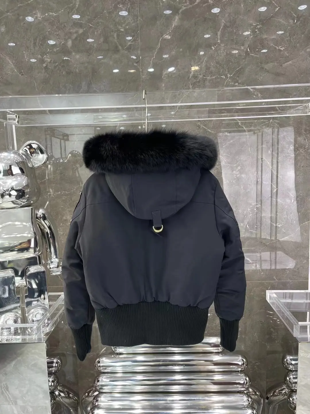 Moose Knuckles Fur-Trimmed Down Bomber Jacket D65022227 — view 8