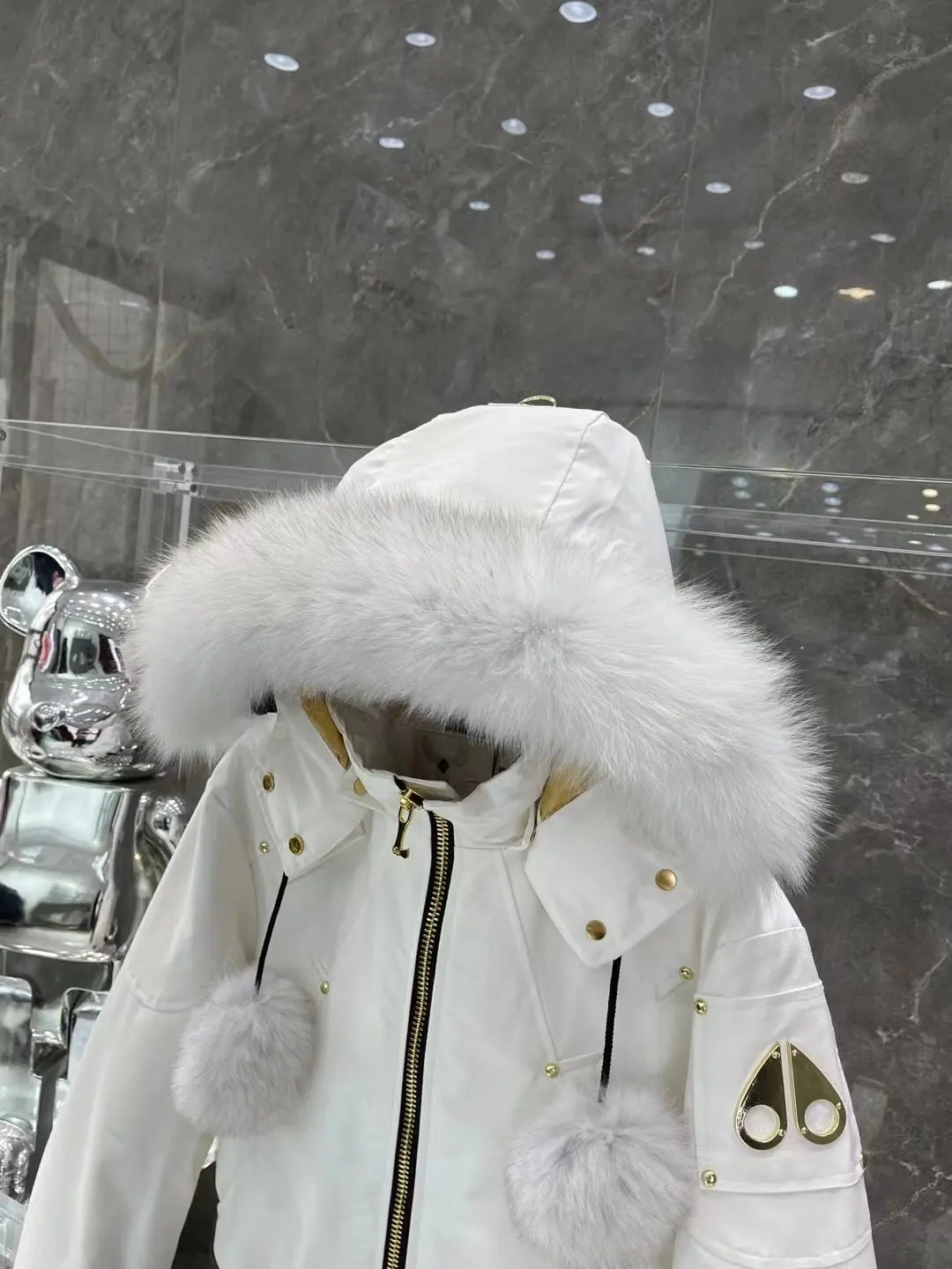 Moose Knuckles Fur-Trimmed Down Bomber Jacket D65022226 — view 7