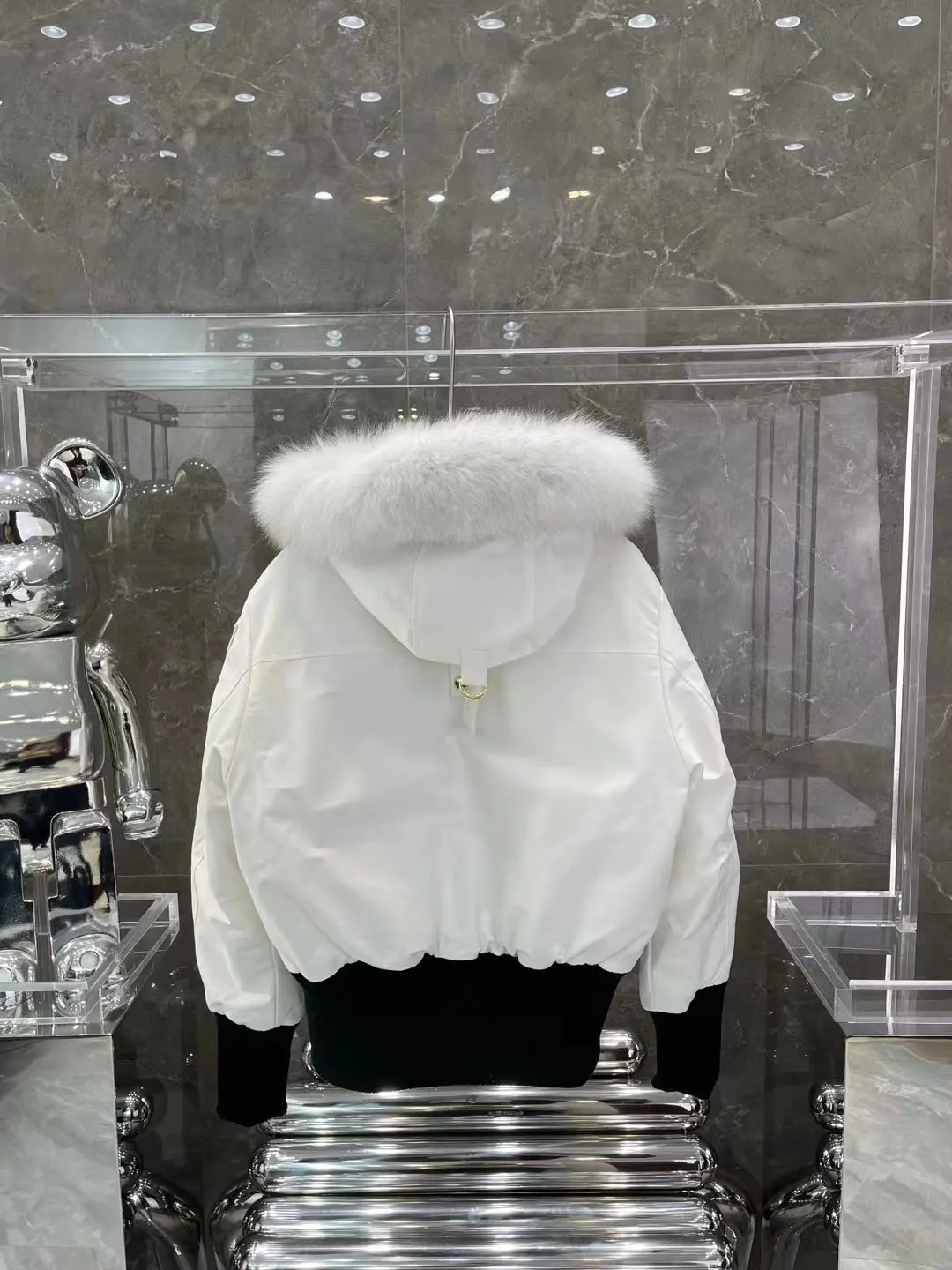 Moose Knuckles Fur-Trimmed Down Bomber Jacket D65022226 — view 8