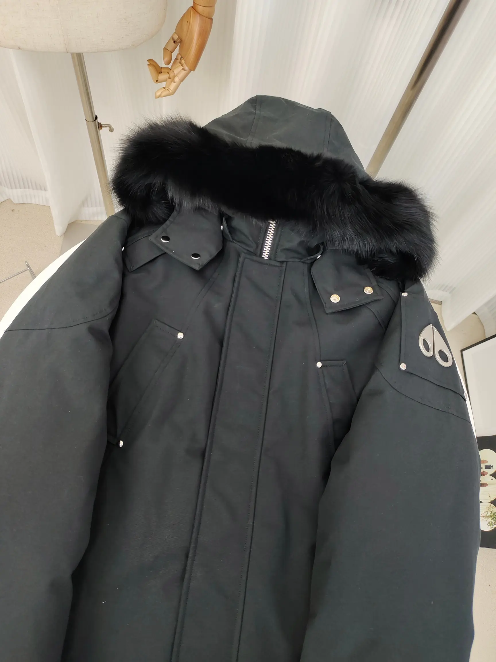 Moose Knuckles Fur-Trimmed Down Parka D73022216 — view 3