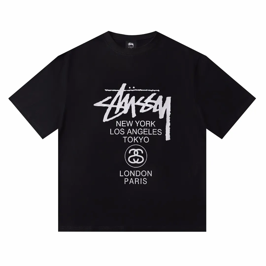 World Tour Logo-Print Cotton T-Shirt D4816153 — view 3