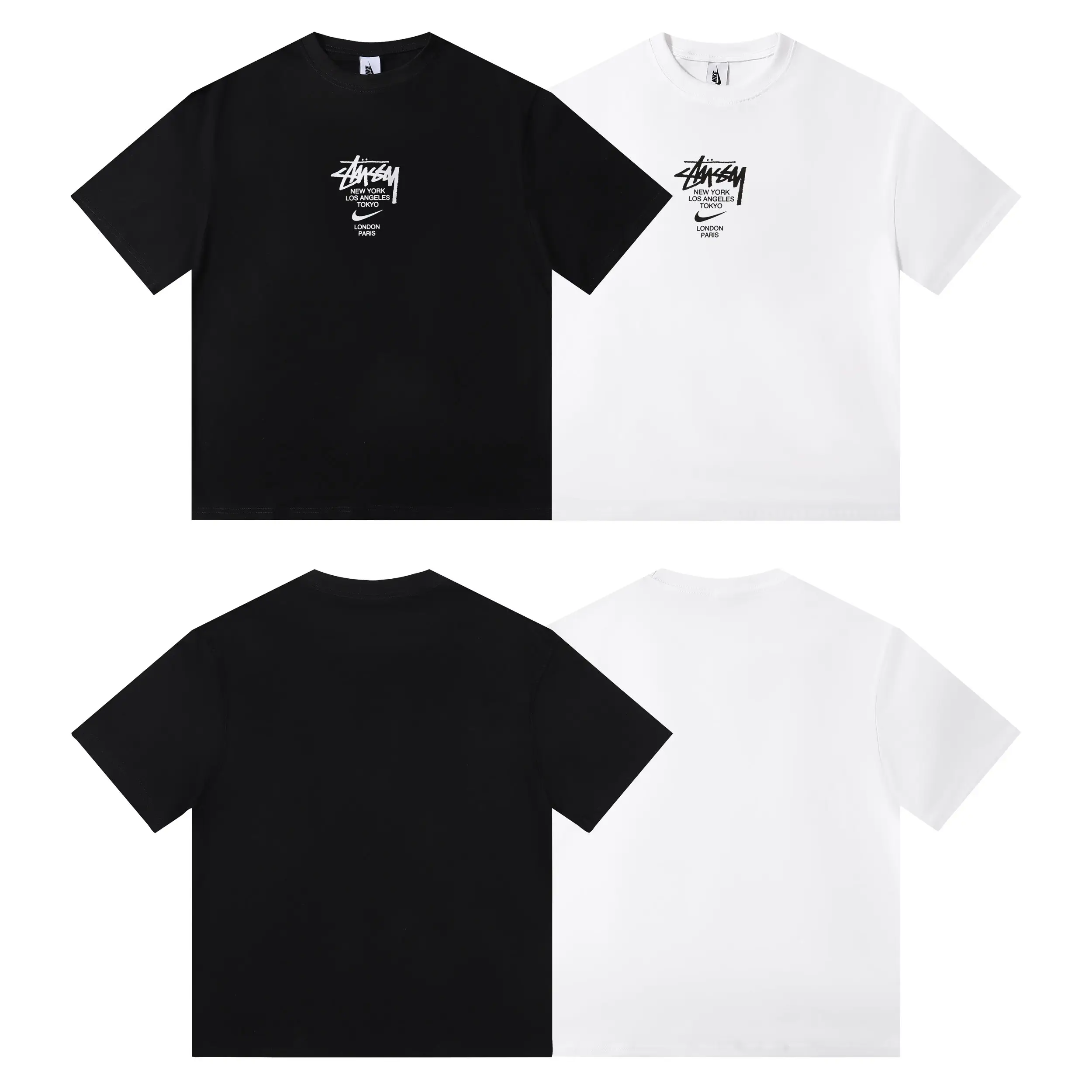 Stüssy x Nike Logo Print Cotton T-Shirt D4816152