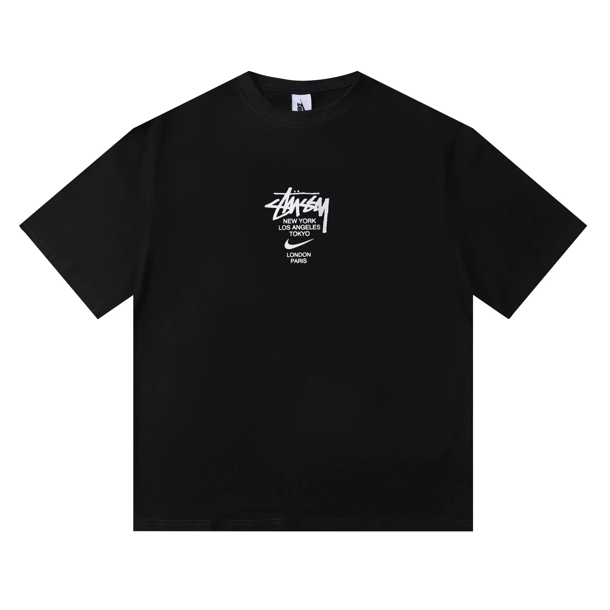 Stüssy x Nike Logo Print Cotton T-Shirt D4816152 — view 2