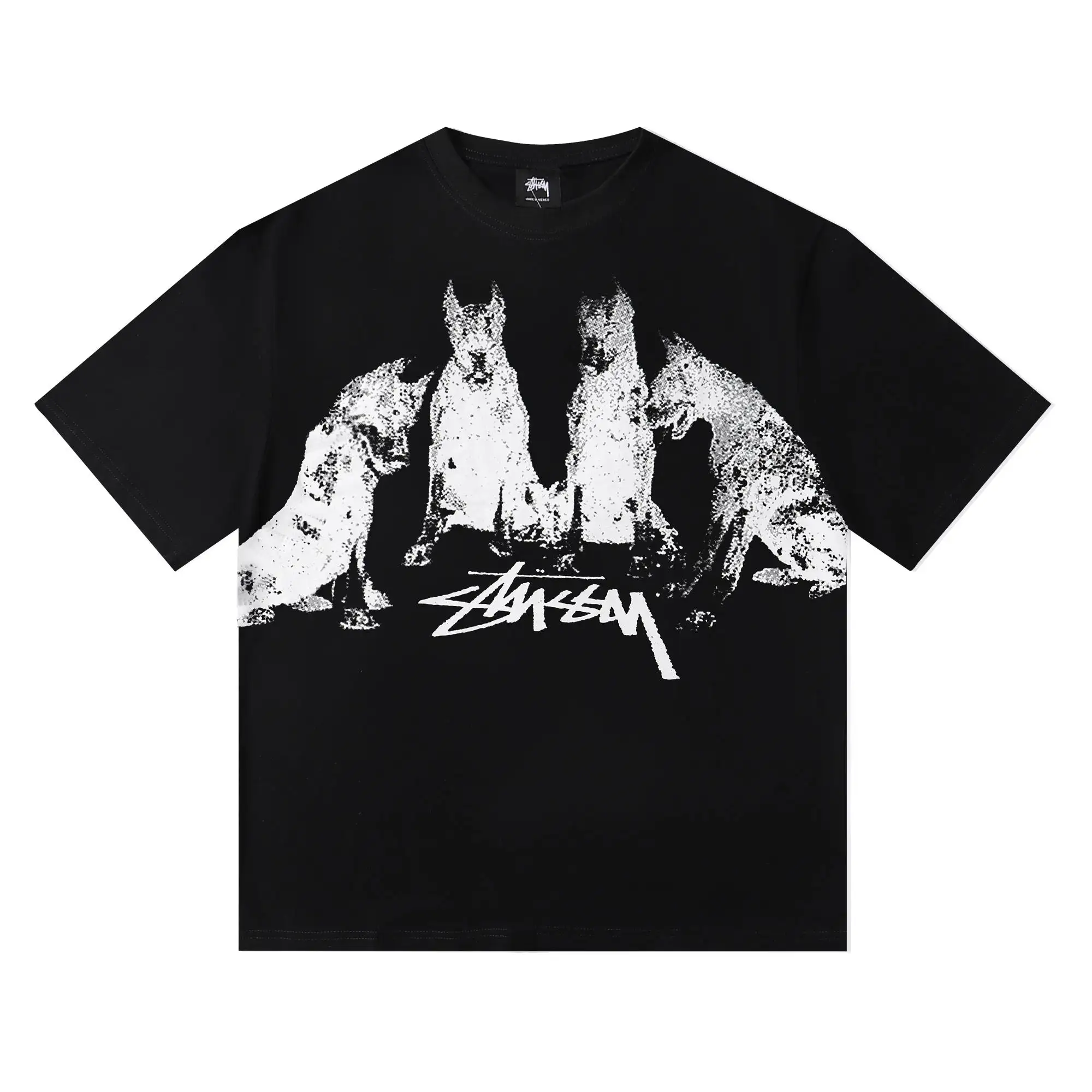 Doberman Graphic Print T-Shirt D5016137