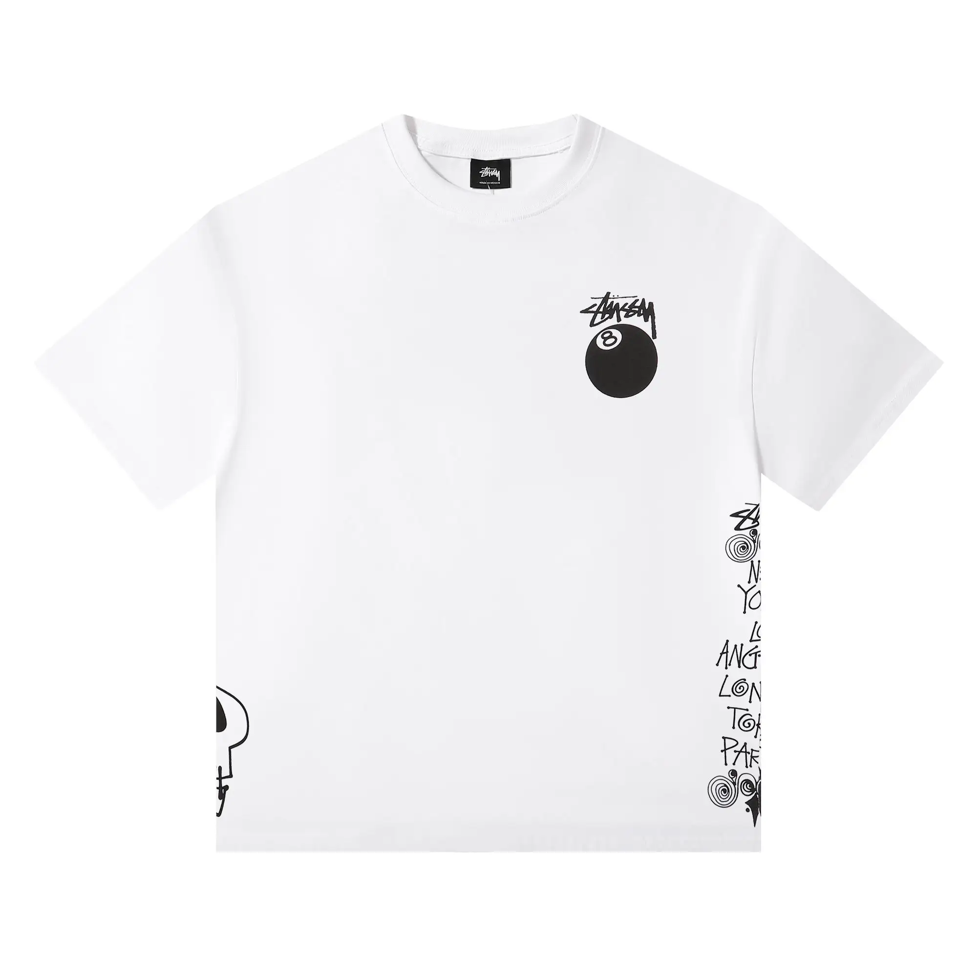 8-Ball Skull Print Cotton T-Shirt D5516133