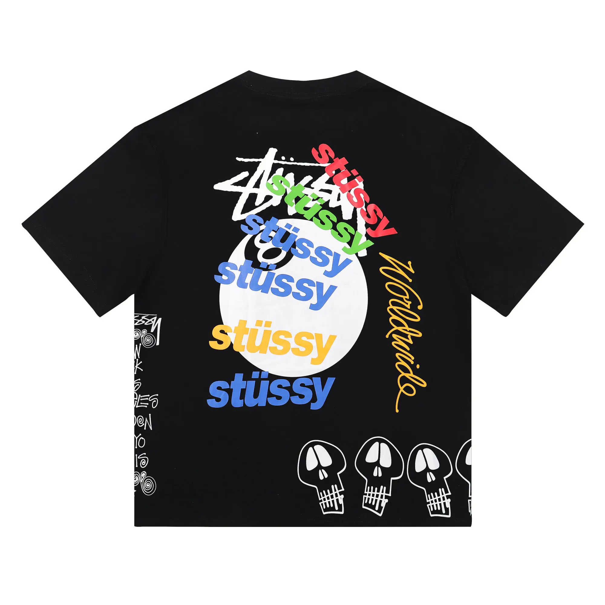 8-Ball Skull Print Cotton T-Shirt D5516133 — view 4