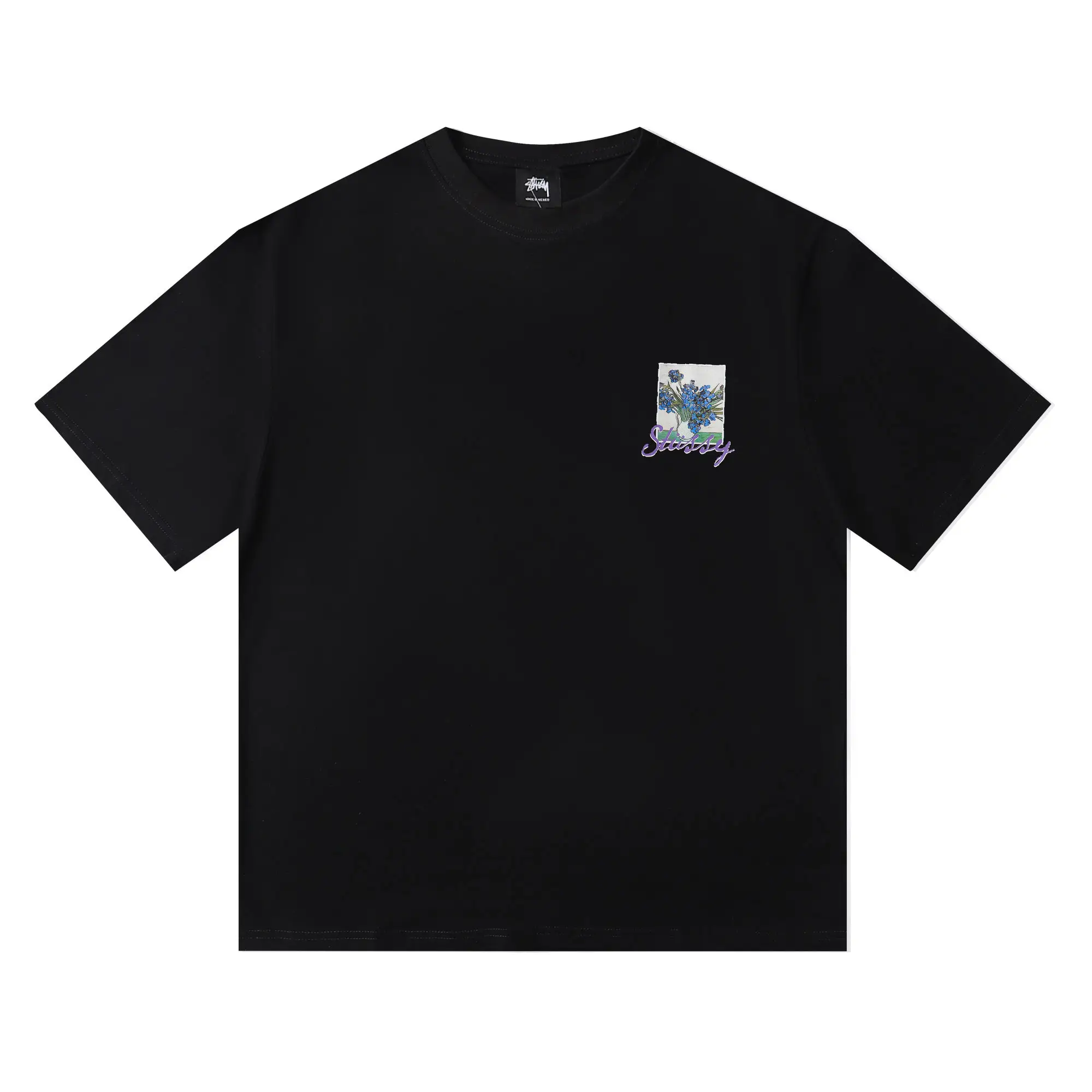 Irises Graphic Print Cotton T-Shirt D4816129 — view 3