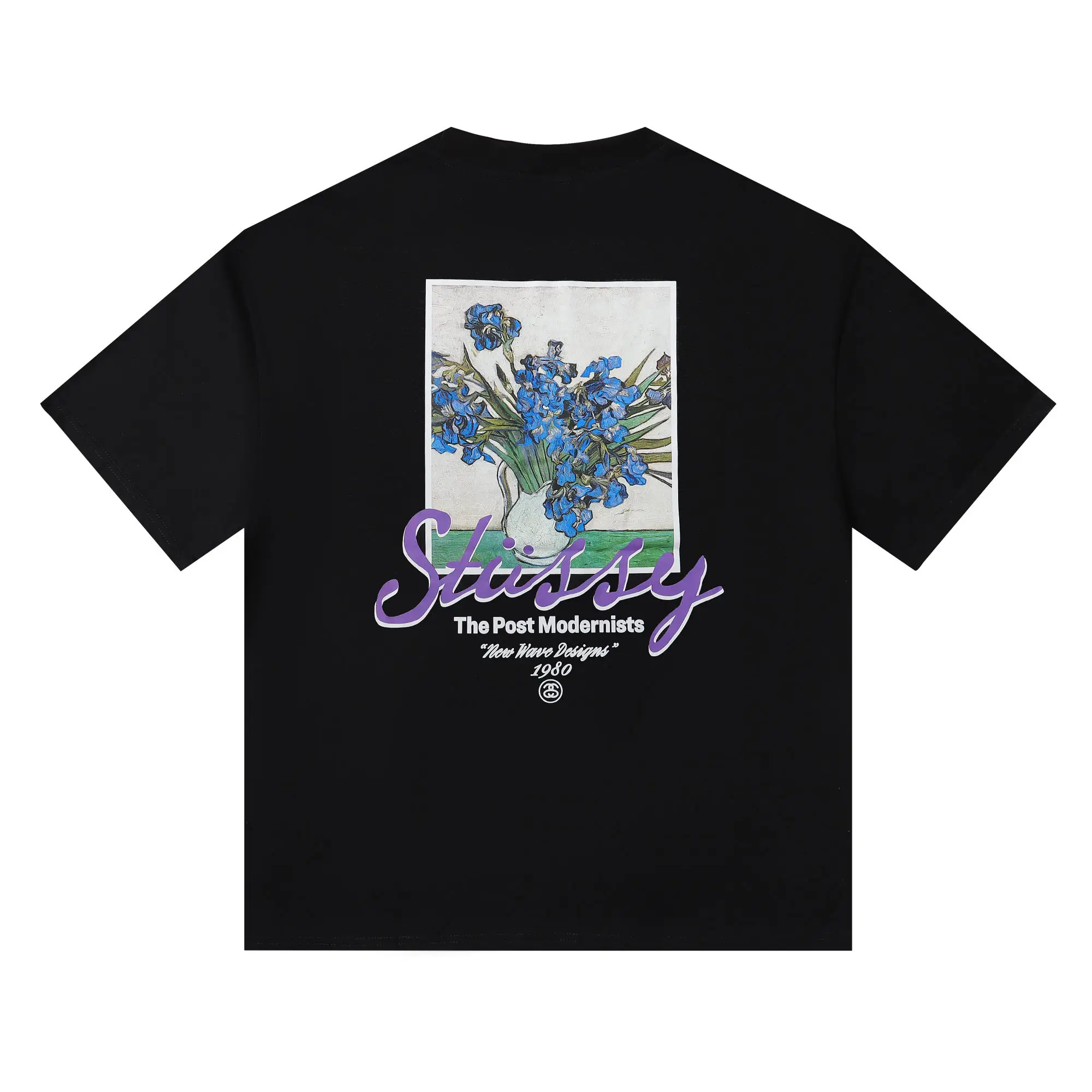 Irises Graphic Print Cotton T-Shirt D4816129 — view 4