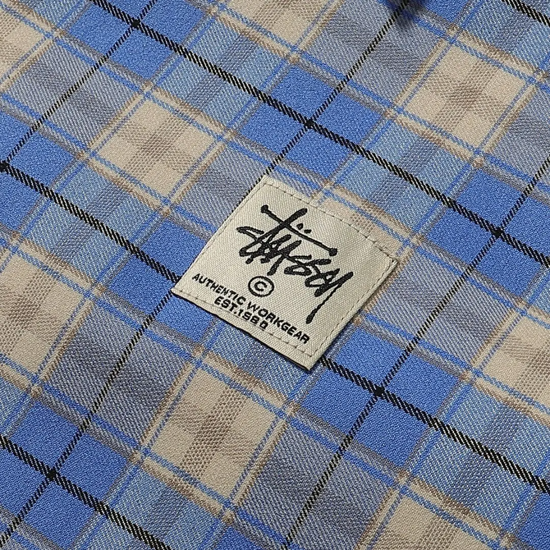 Padded Plaid Zip-Up Shirt Jacket D13516062 — view 5