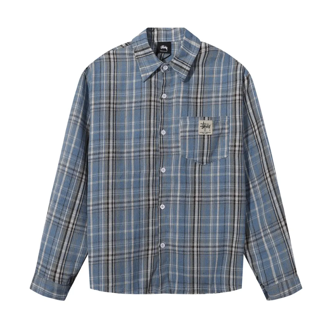 Plaid Fringed Flannel Shirt Jacket D6516061 — view 3