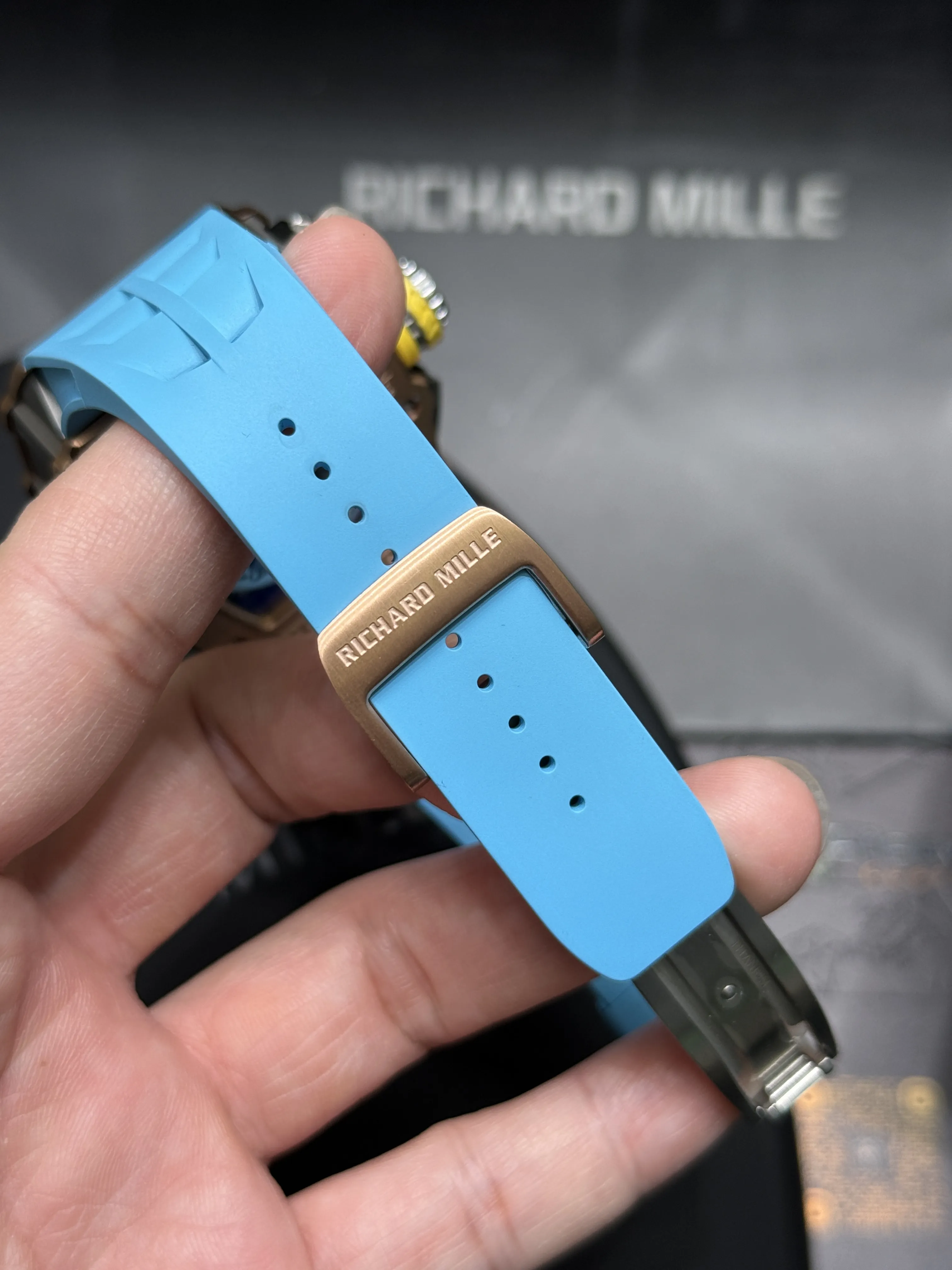 Richard Mille RM 11-Style Rose-Tone Skeleton Chronograph Watch D472519408 — view 7