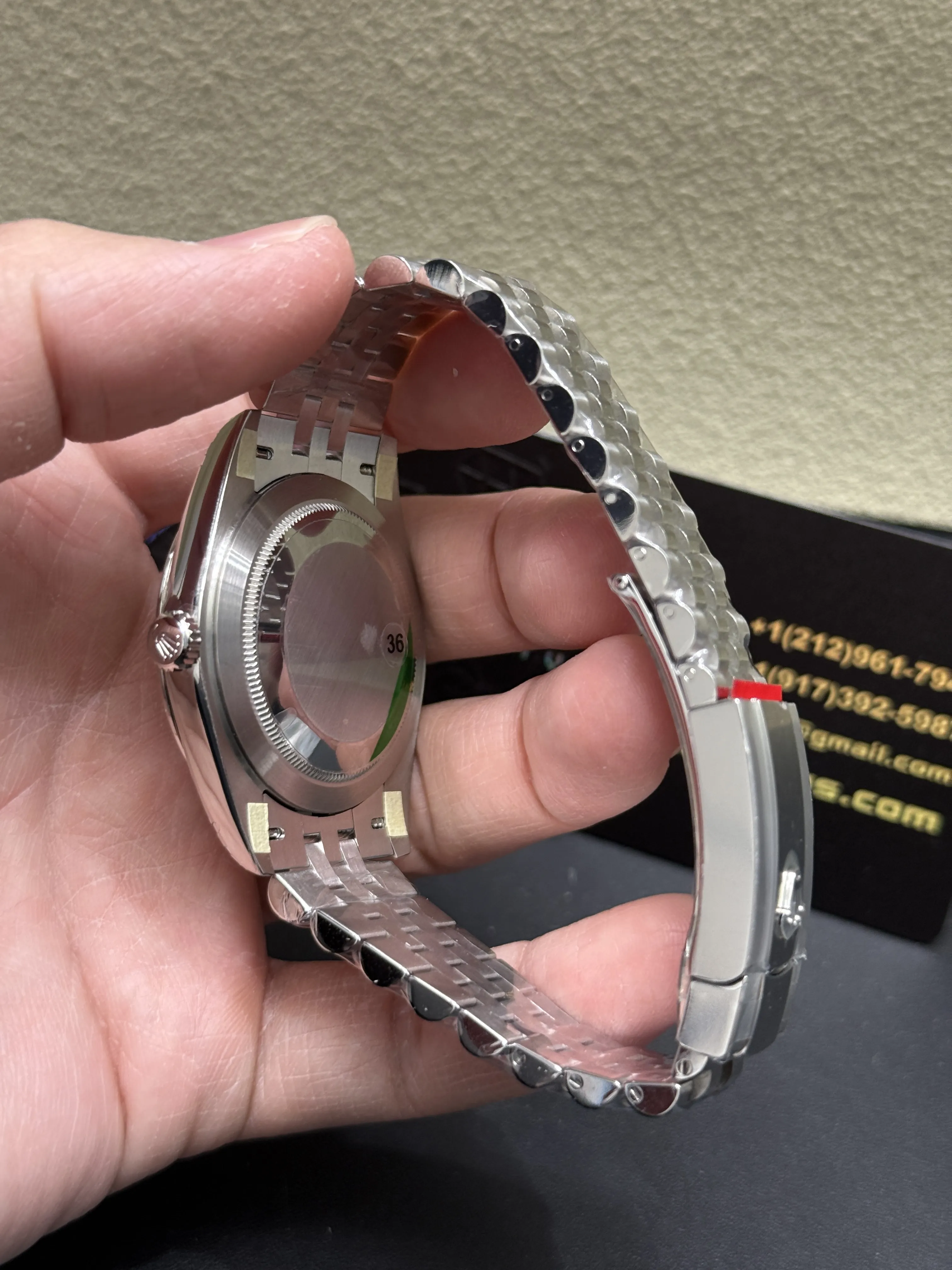 Rolex Datejust 41-Style Slate Green Roman Dial Watch D391519425 — view 6