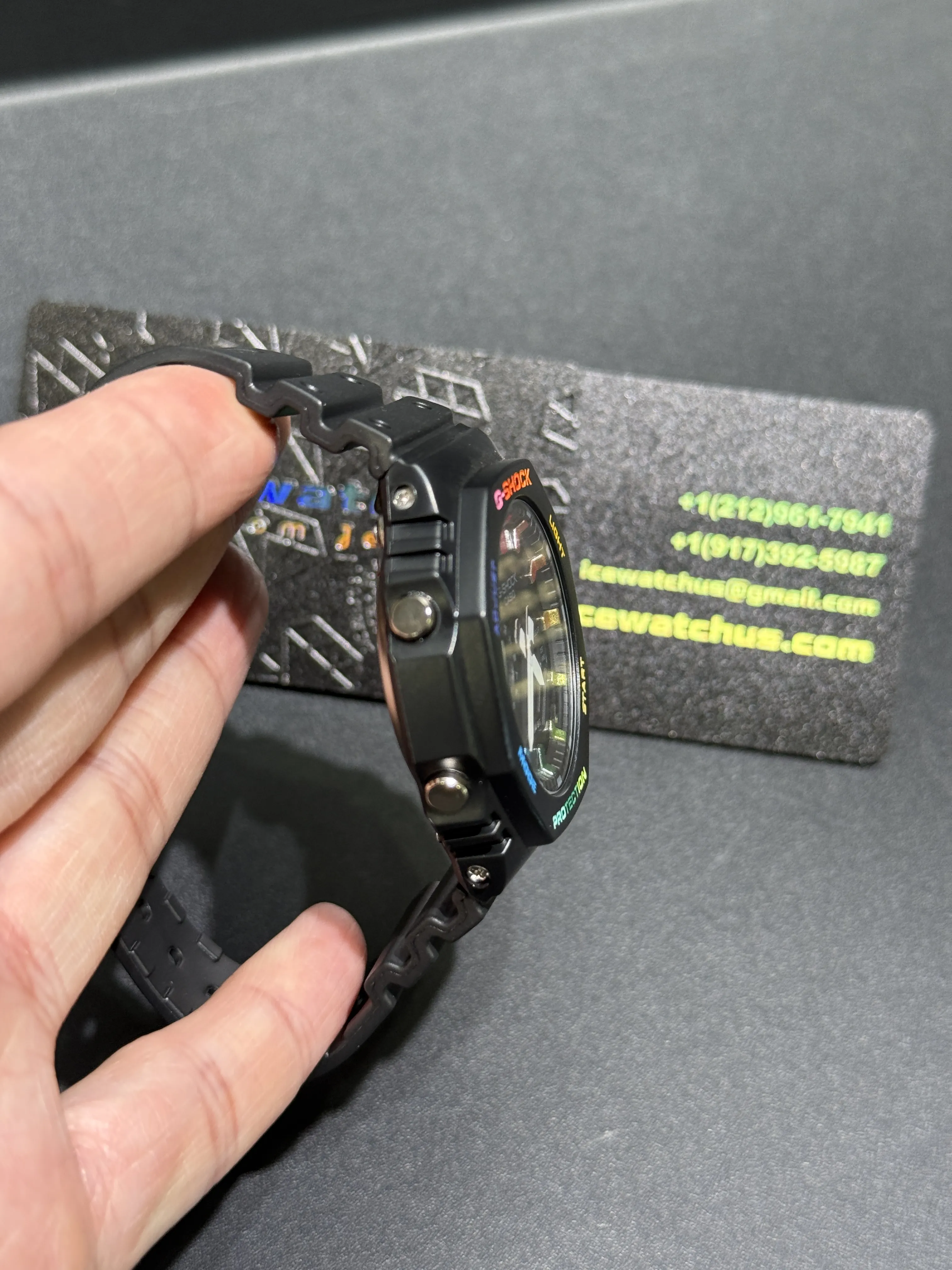 Casio G-Shock GA-2100-Style Rainbow Accent Watch D202519426 — view 4