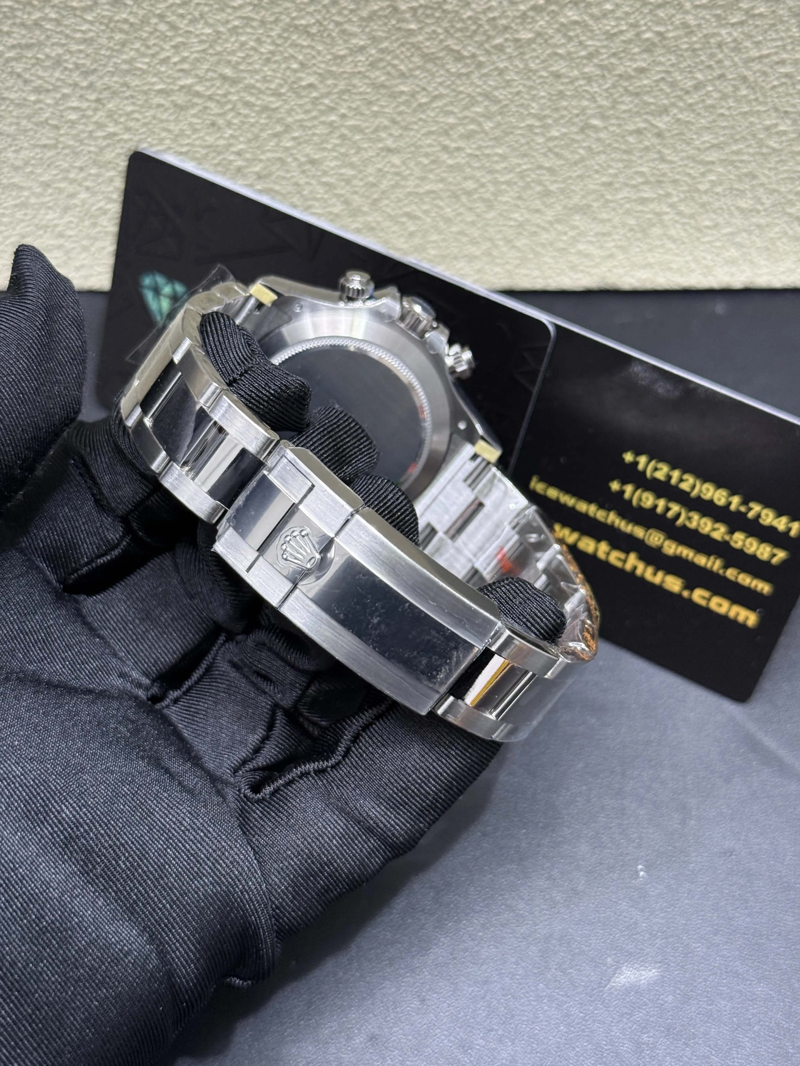 Rolex Daytona-Style Ice Blue Brown Bezel Chronograph Watch D594019428 — view 7