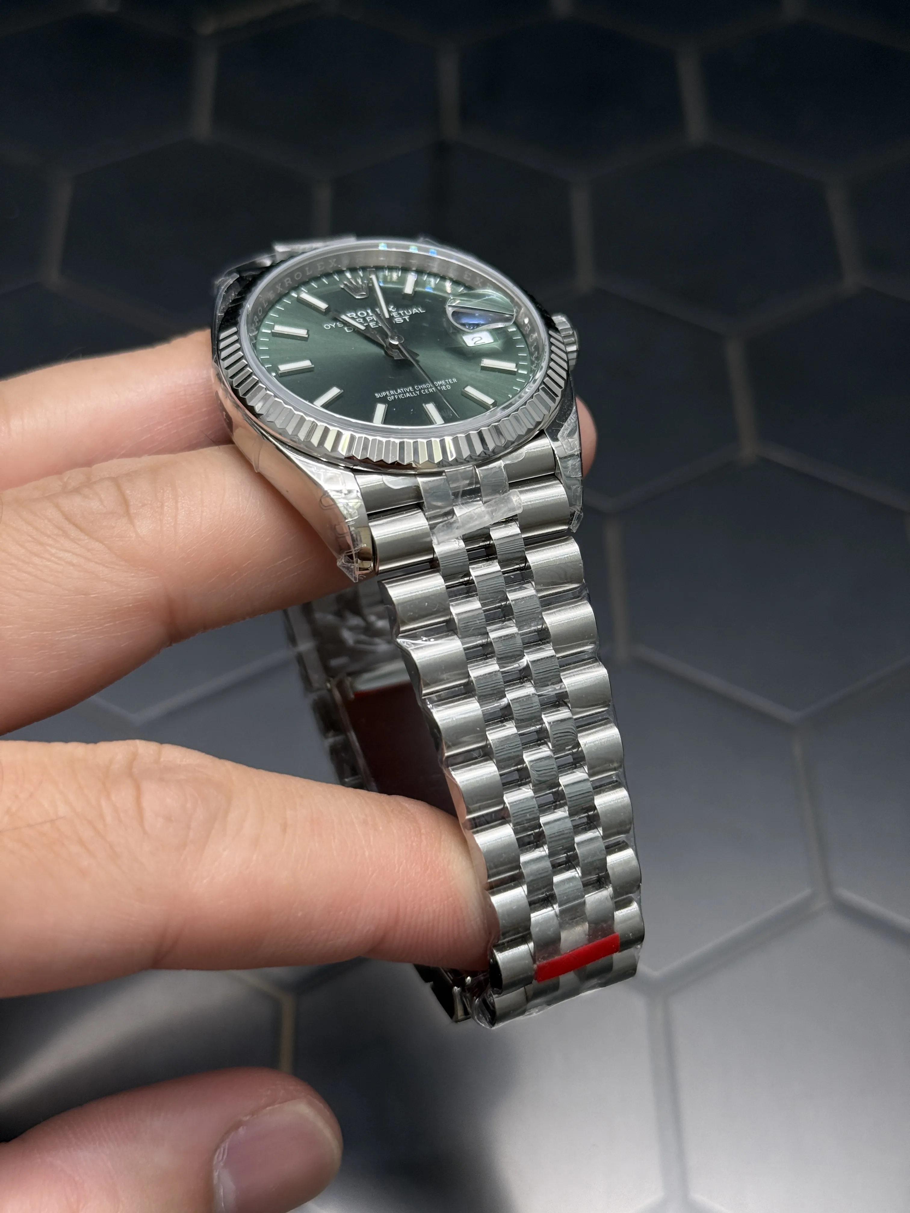 Rolex Datejust 41-Style Green Dial Jubilee Watch D391519439 — view 8