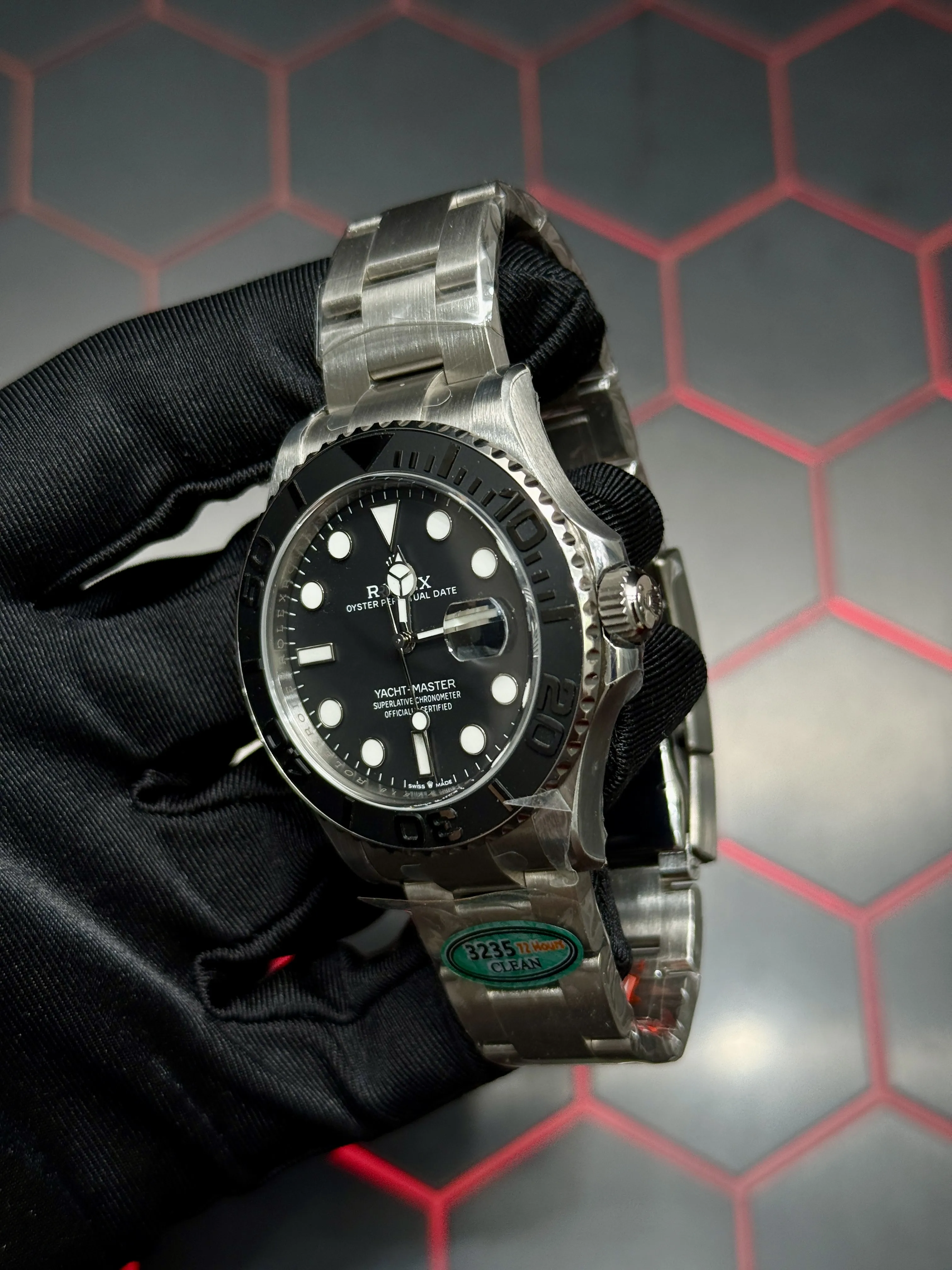 Rolex Yacht-Master 42-Style Black Dial Watch D526519441 — view 3