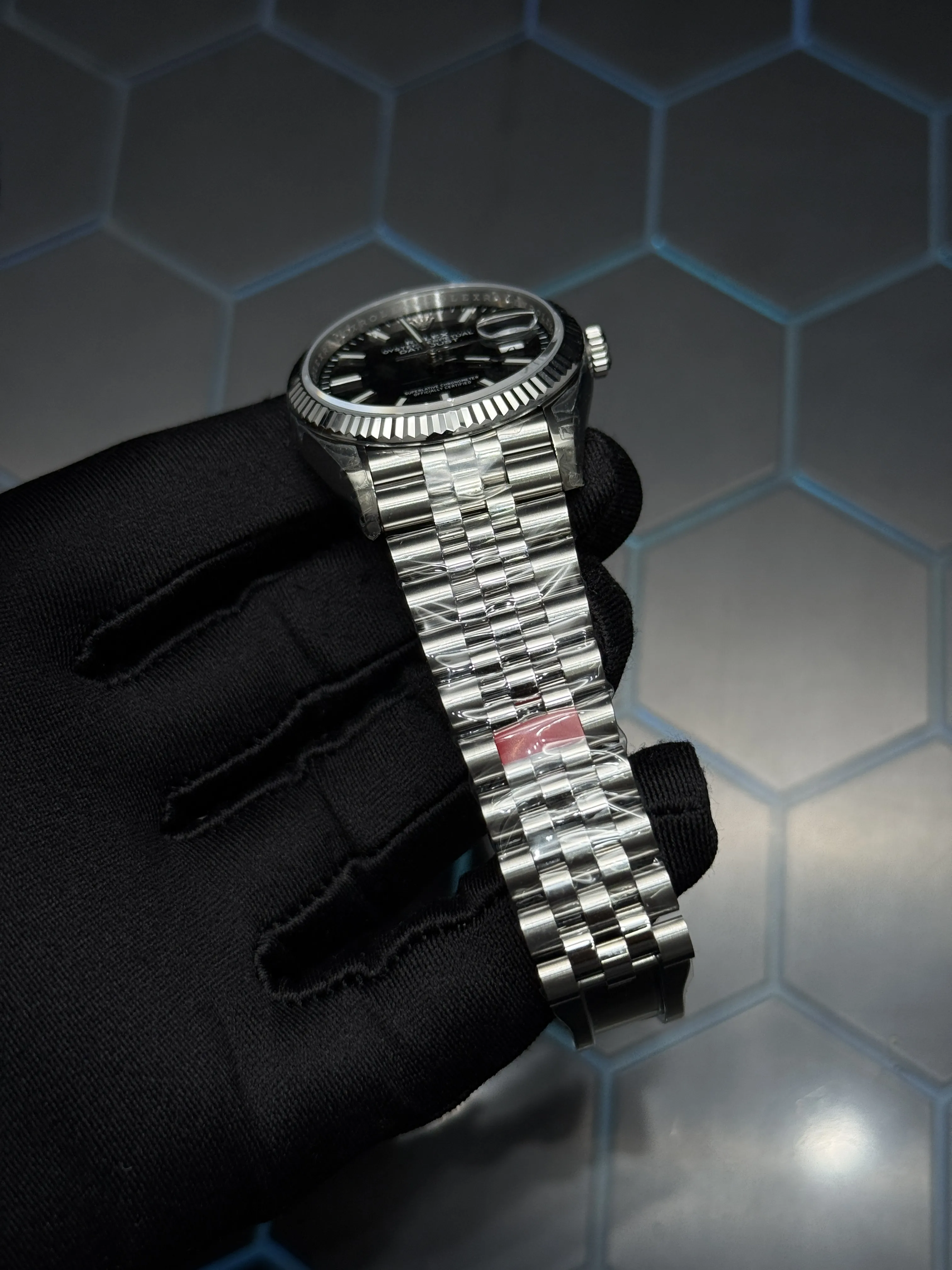Rolex Datejust 41-Style Silver Black Dial Watch D391519444 — view 9