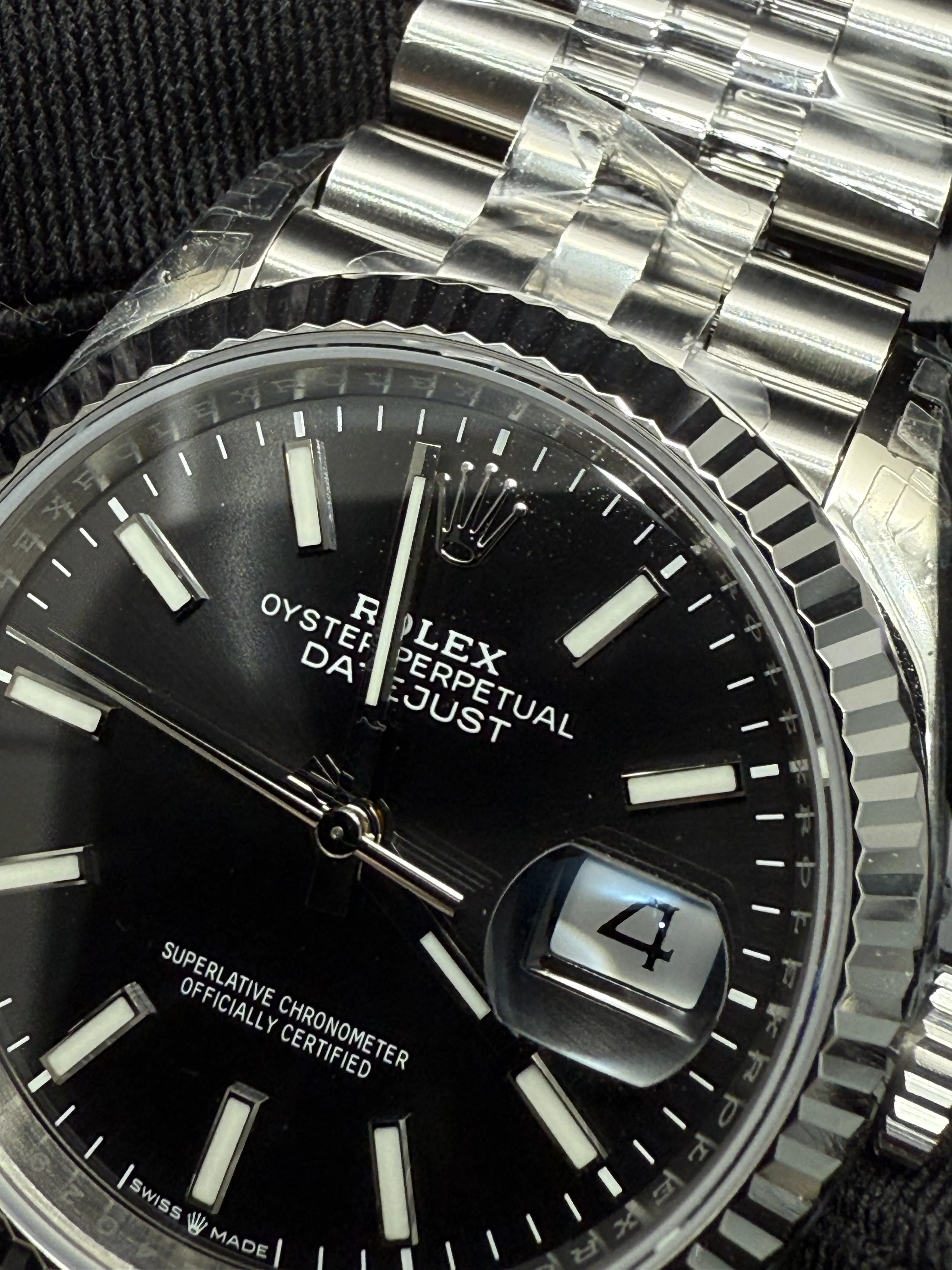 Rolex Datejust 41-Style Silver Black Dial Watch D391519444 — view 10