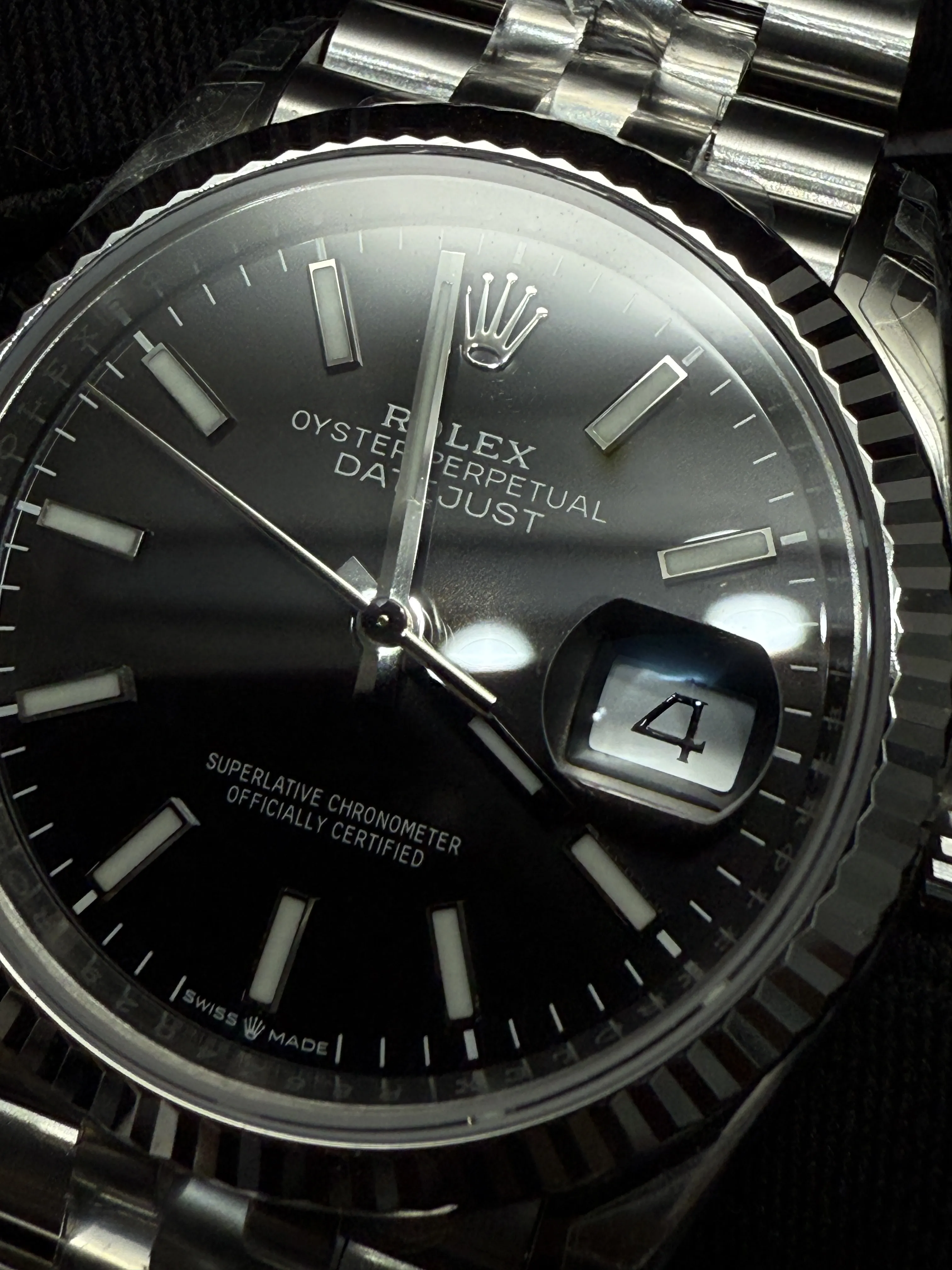 Rolex Datejust 41-Style Silver Black Dial Watch D391519444 — view 11
