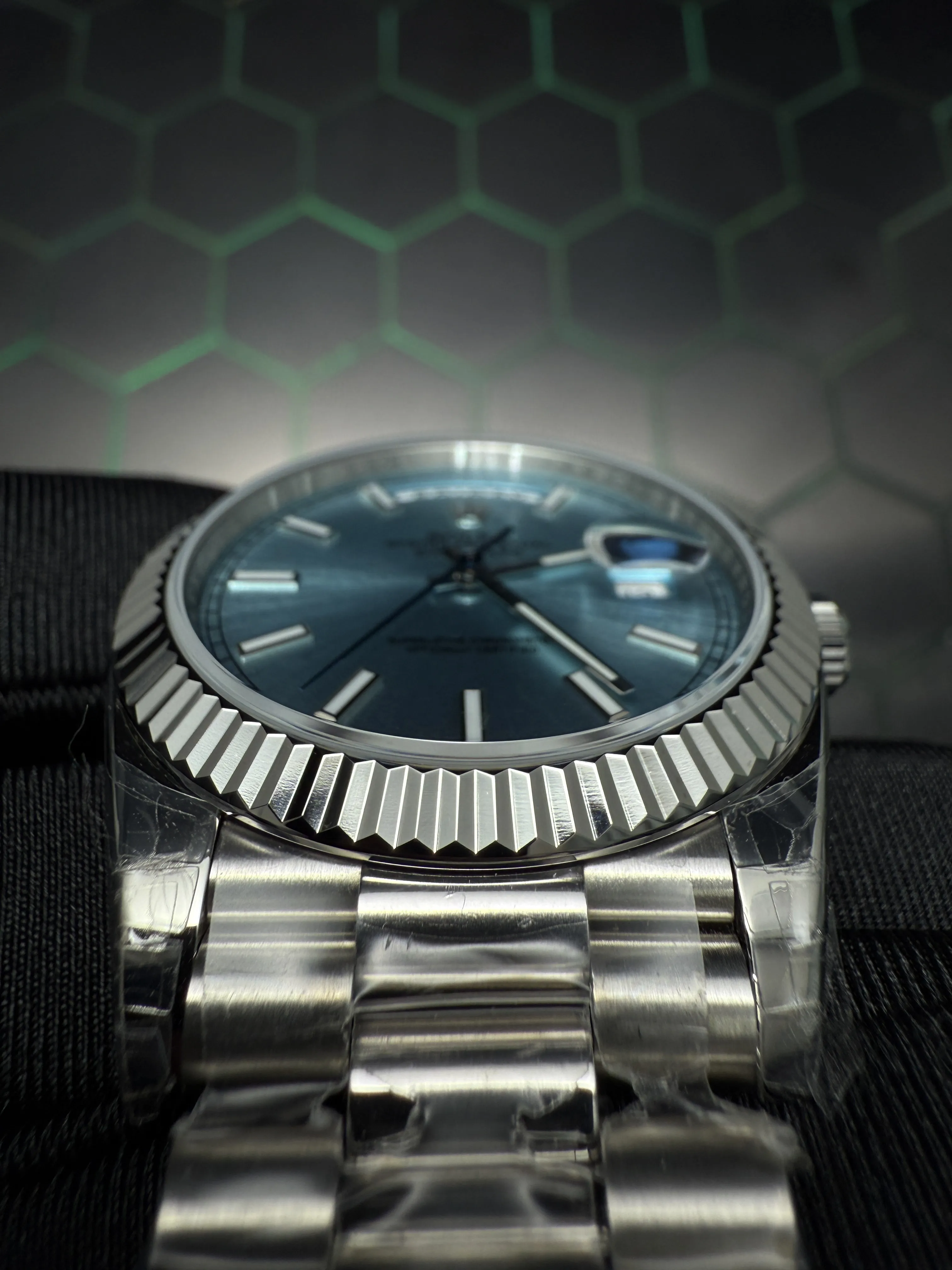 Rolex Day-Date 40-Style Silver Ice-Blue Dial President Watch D391519448 — view 8
