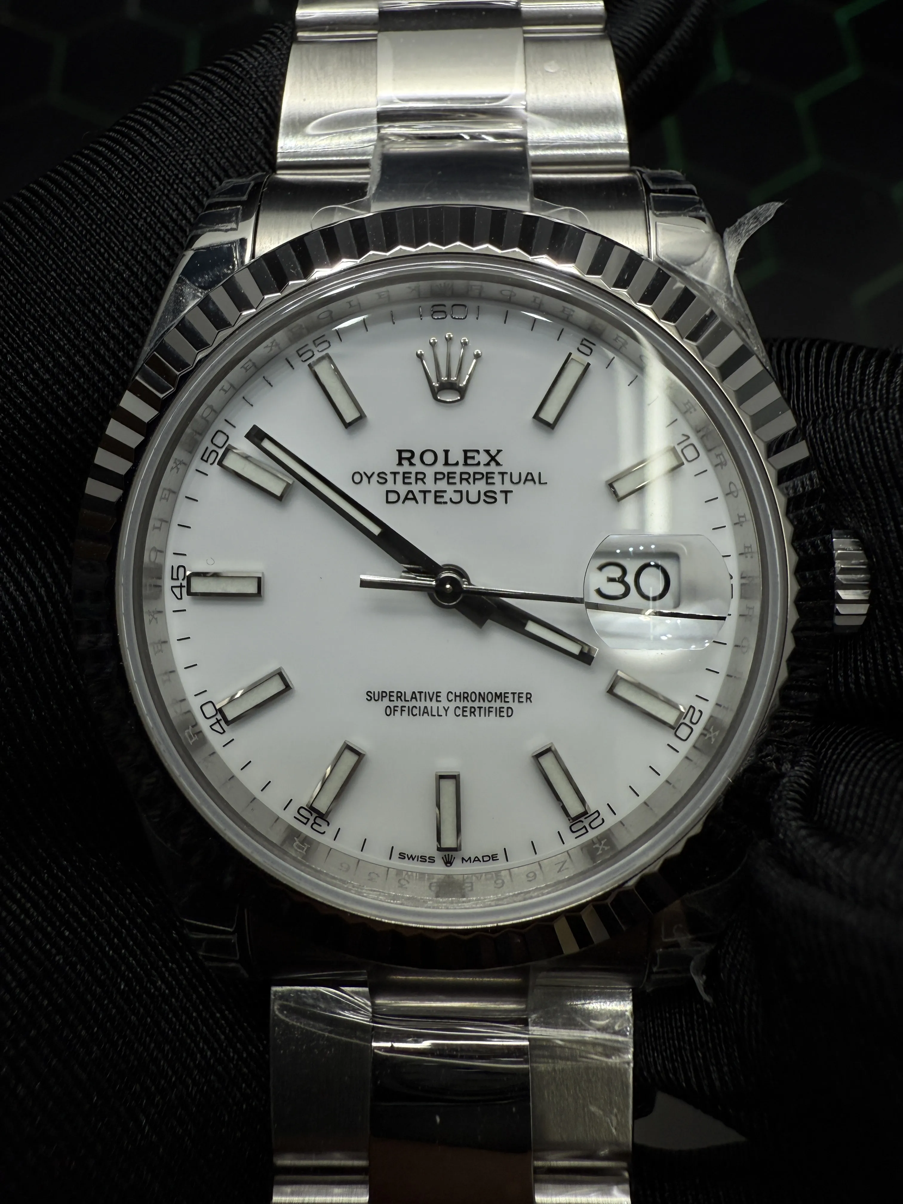 Rolex Datejust 41-Style Silver White Dial Oyster Watch D391519450 — view 11