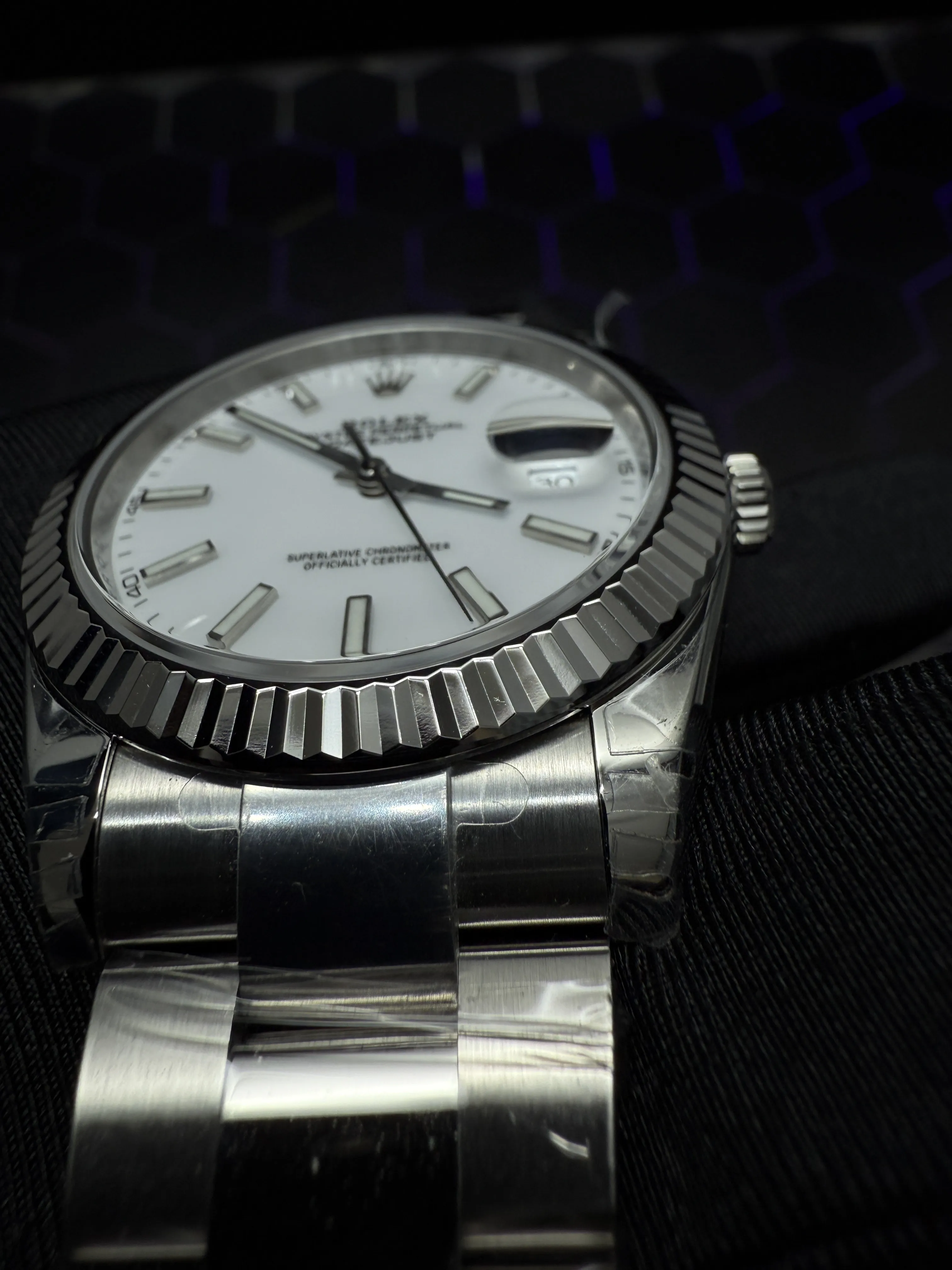 Rolex Datejust 41-Style Silver White Dial Oyster Watch D391519450 — view 12