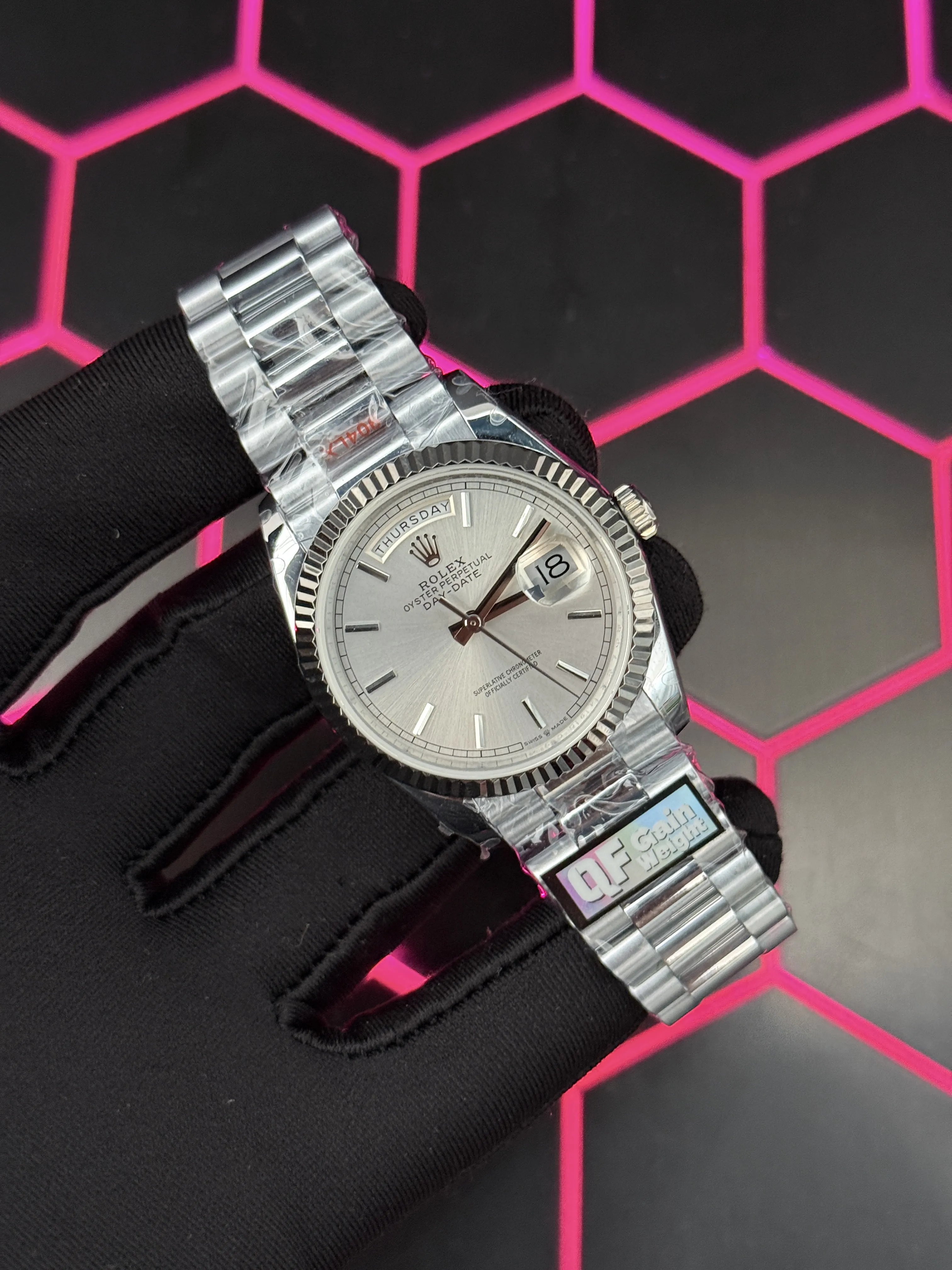 Rolex Day-Date 40-Style Silver Dial Watch D459019460 — view 2