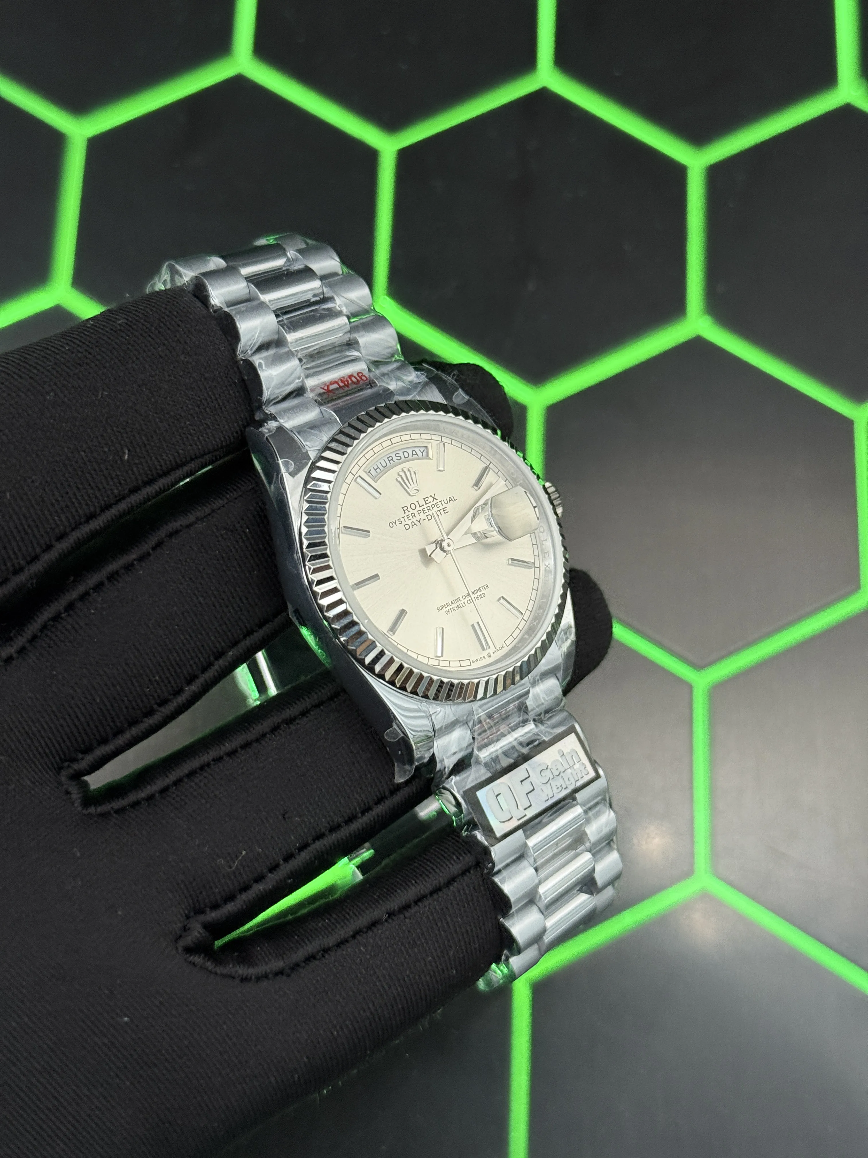 Rolex Day-Date 40-Style Silver Dial Watch D459019460 — view 3