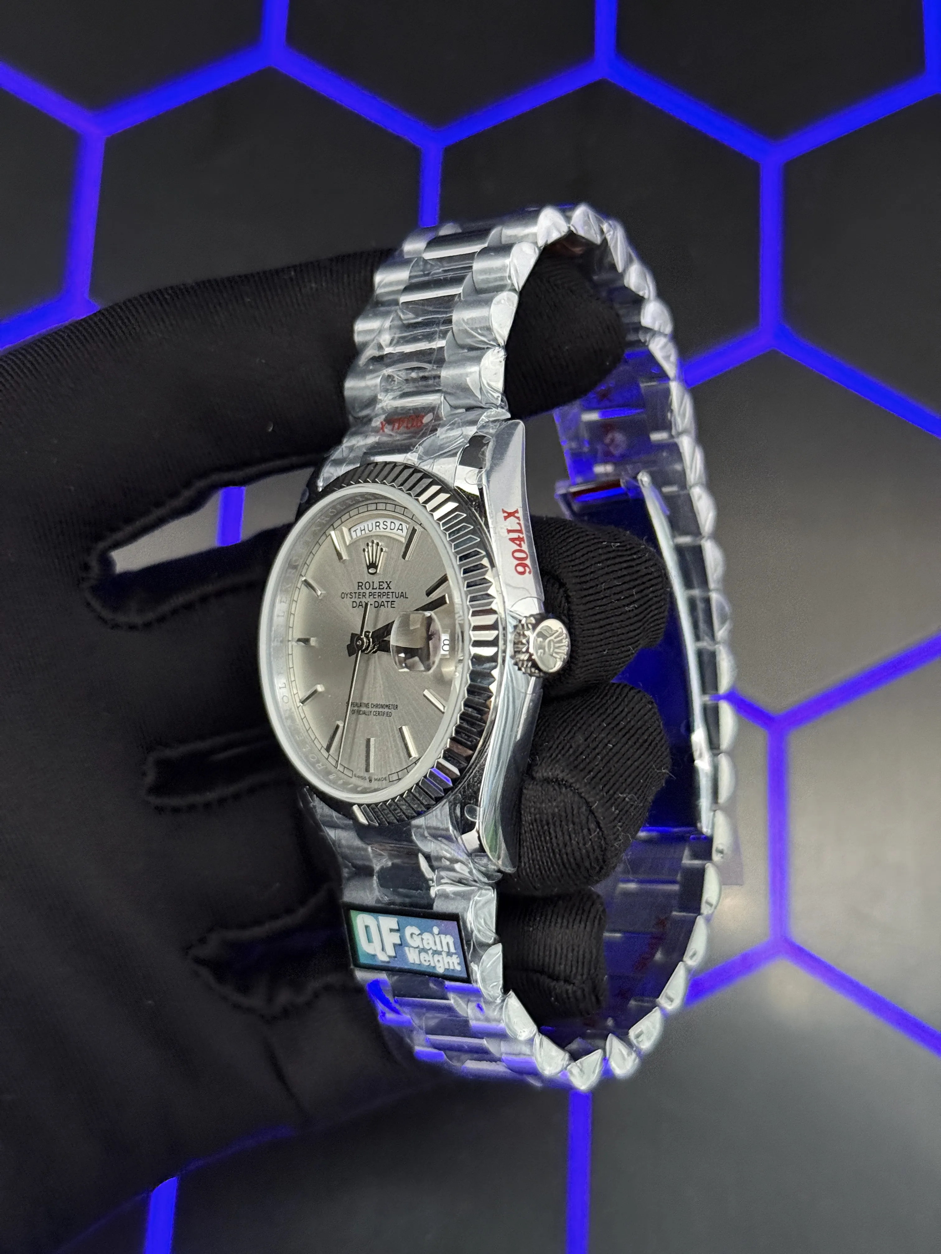Rolex Day-Date 40-Style Silver Dial Watch D459019460 — view 4