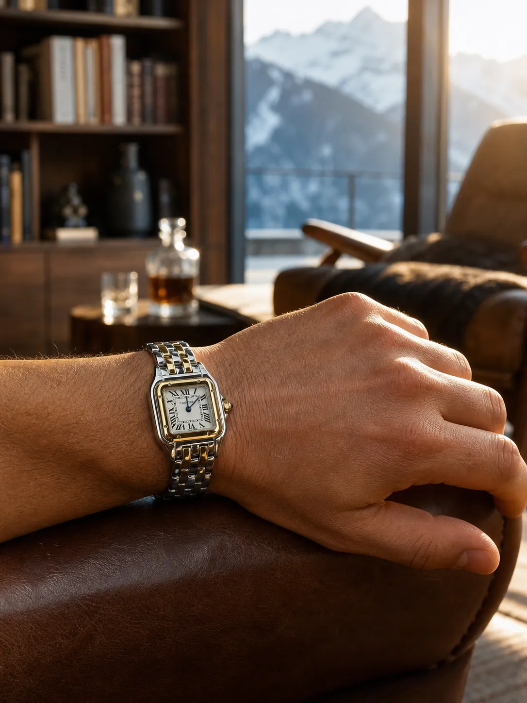Cartier Panthere-Style Two-Tone Roman Dial Watch D324019461