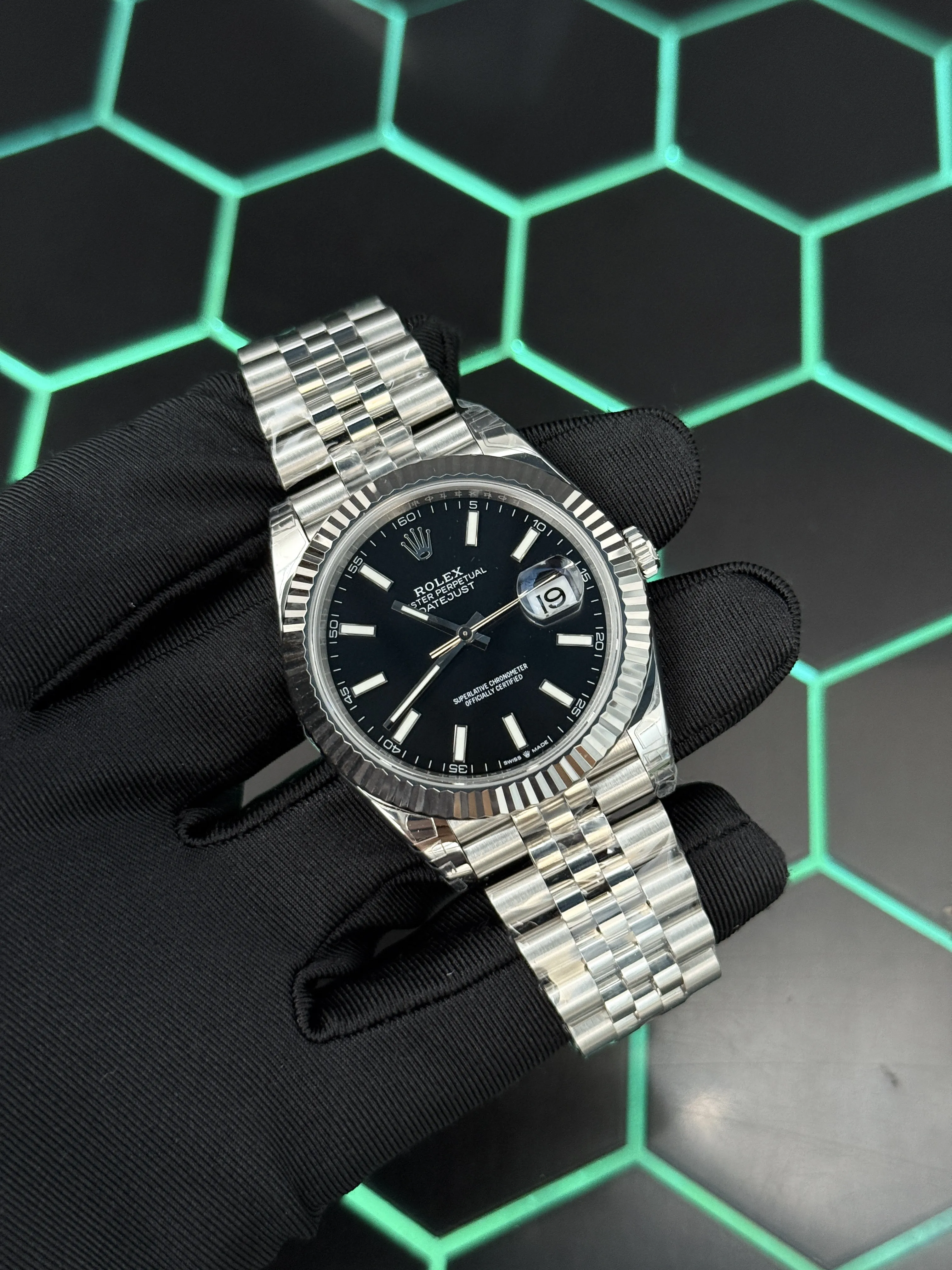 Rolex Datejust 41-Style Black Dial Jubilee Watch D391519462 — view 2