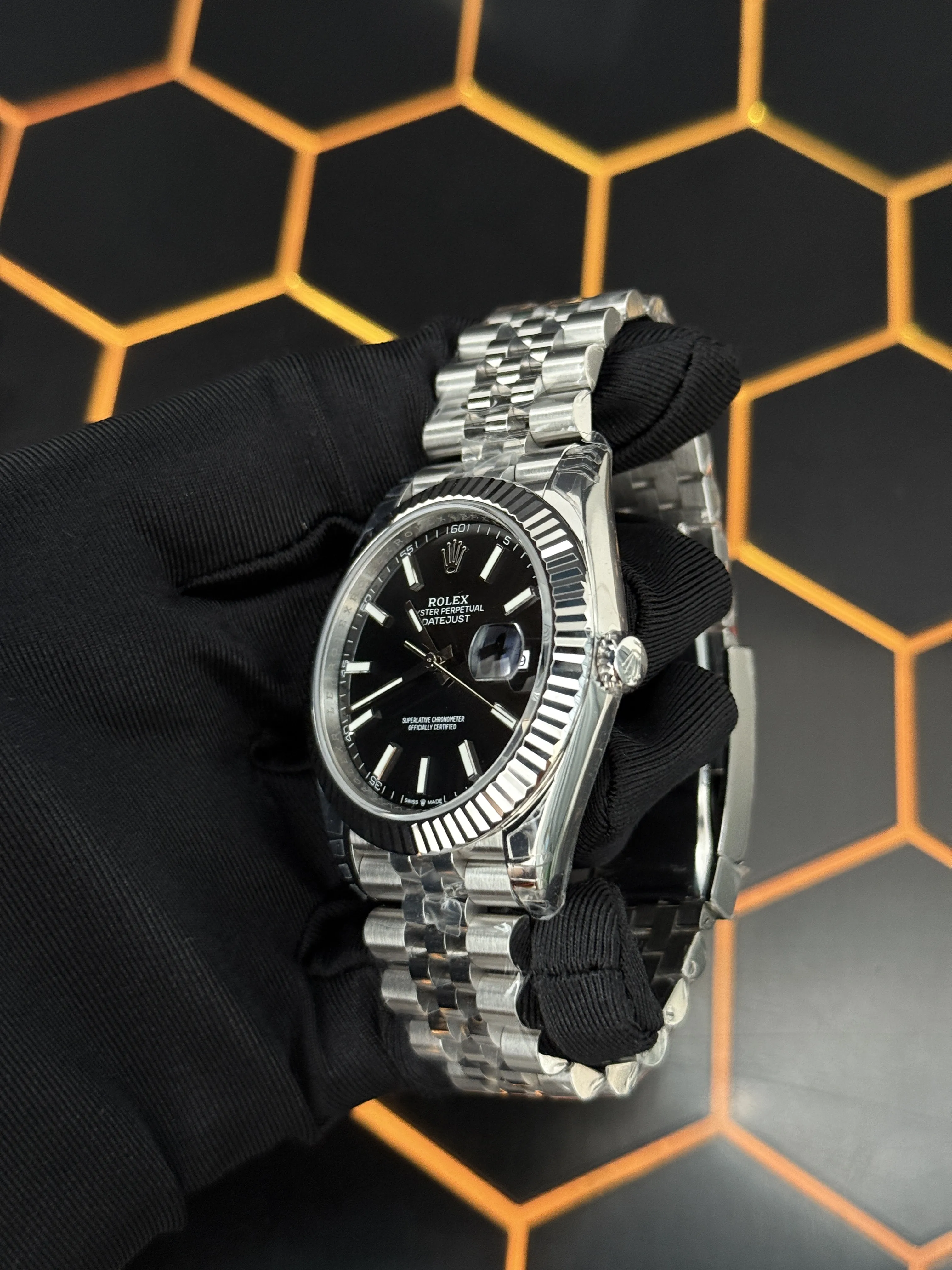 Rolex Datejust 41-Style Black Dial Jubilee Watch D391519462 — view 4