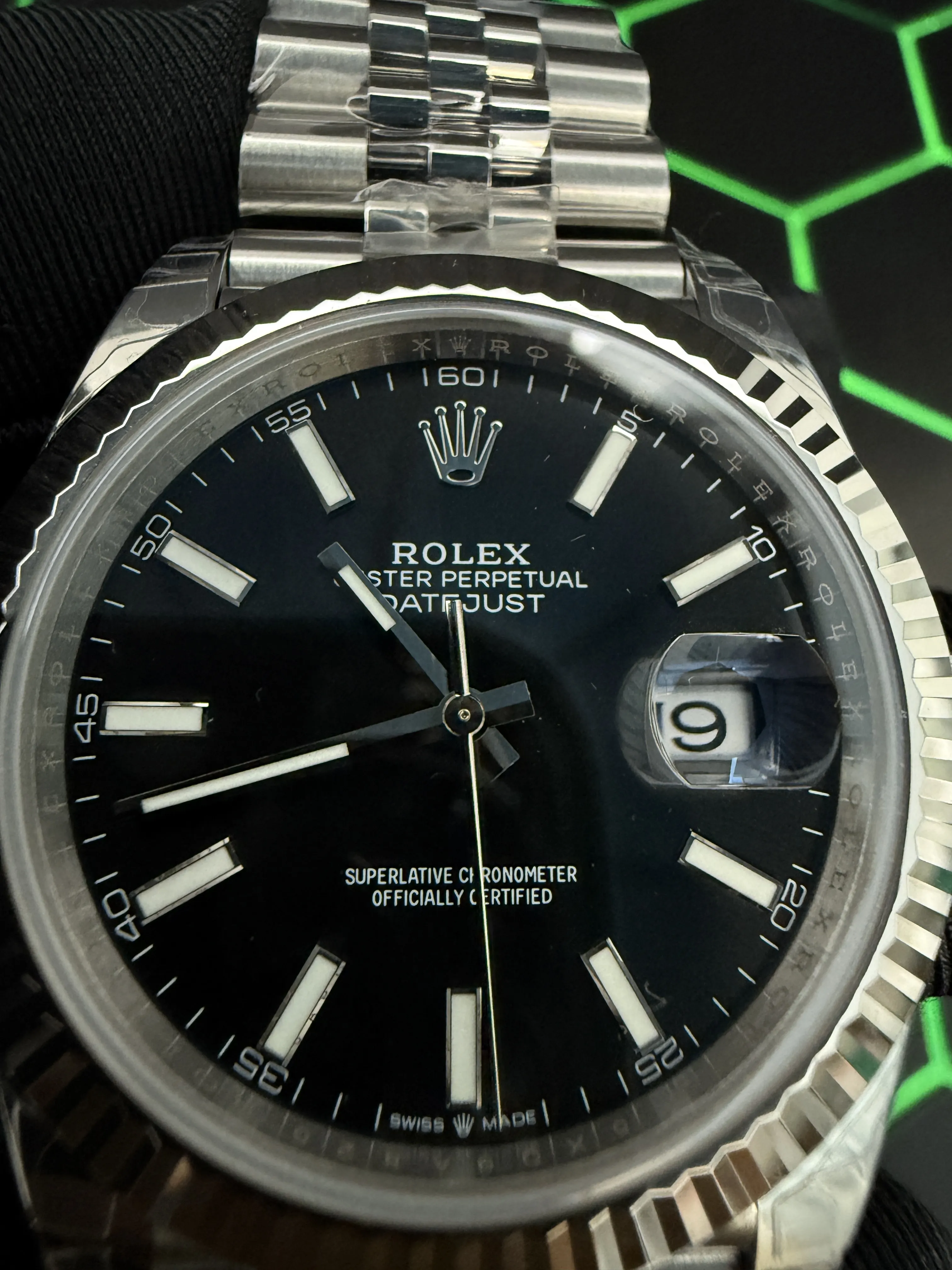 Rolex Datejust 41-Style Black Dial Jubilee Watch D391519462 — view 9