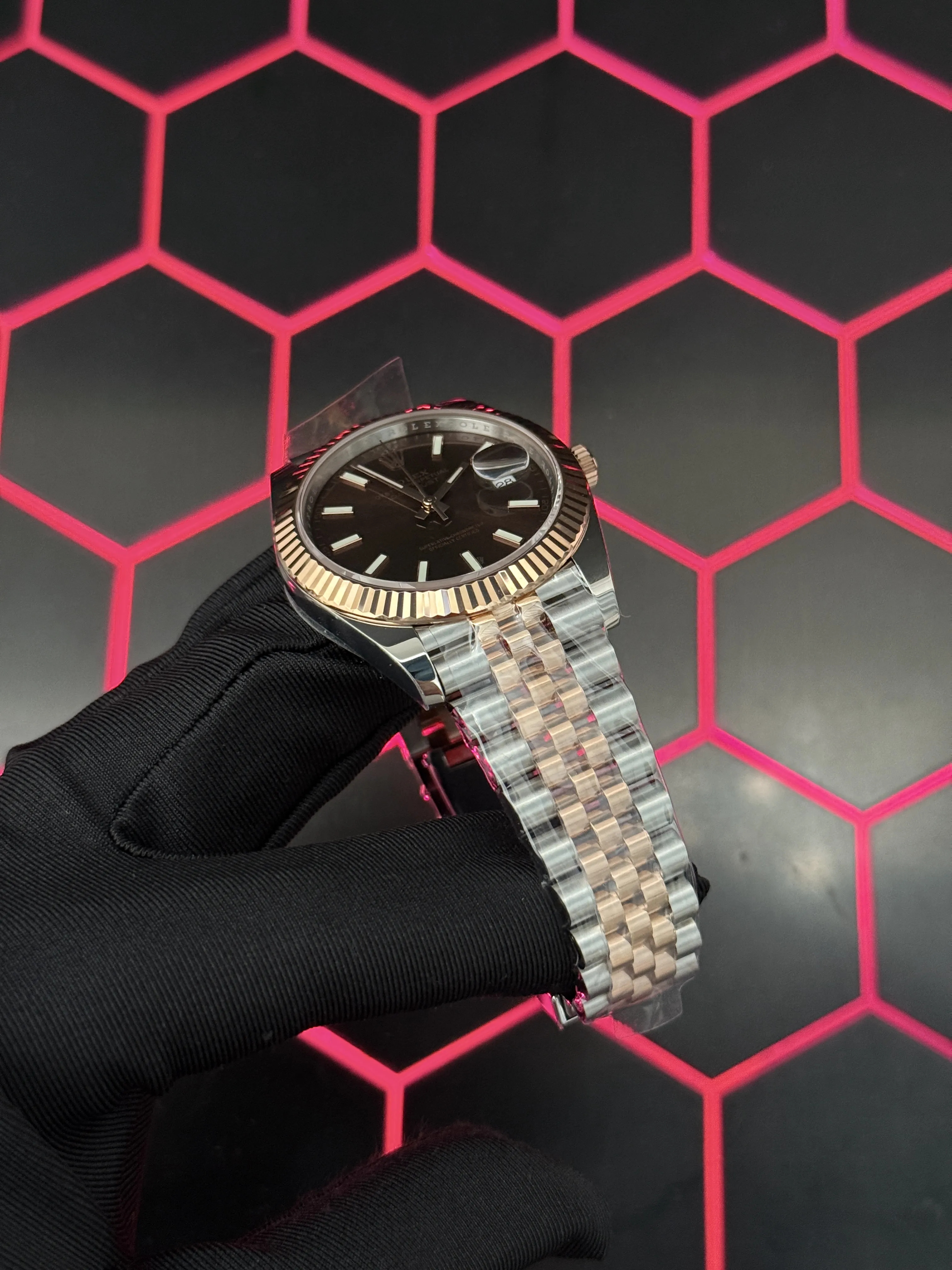 Rolex Datejust 41-Style Two-Tone Chocolate Dial Jubilee Watch D391519470 — view 8
