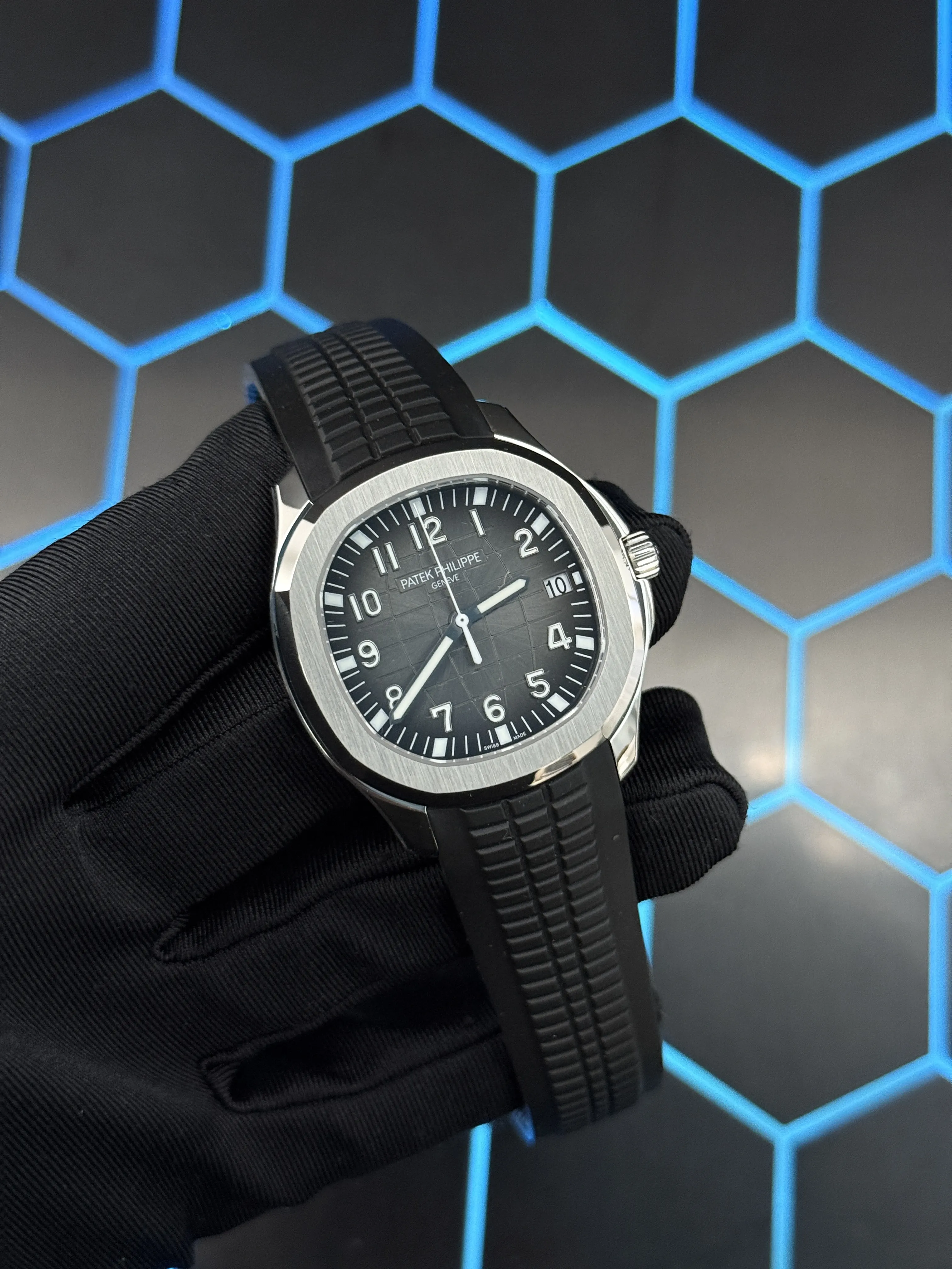 Patek Philippe Aquanaut-Style Brown Dial Black Strap Watch D391519481 — view 3