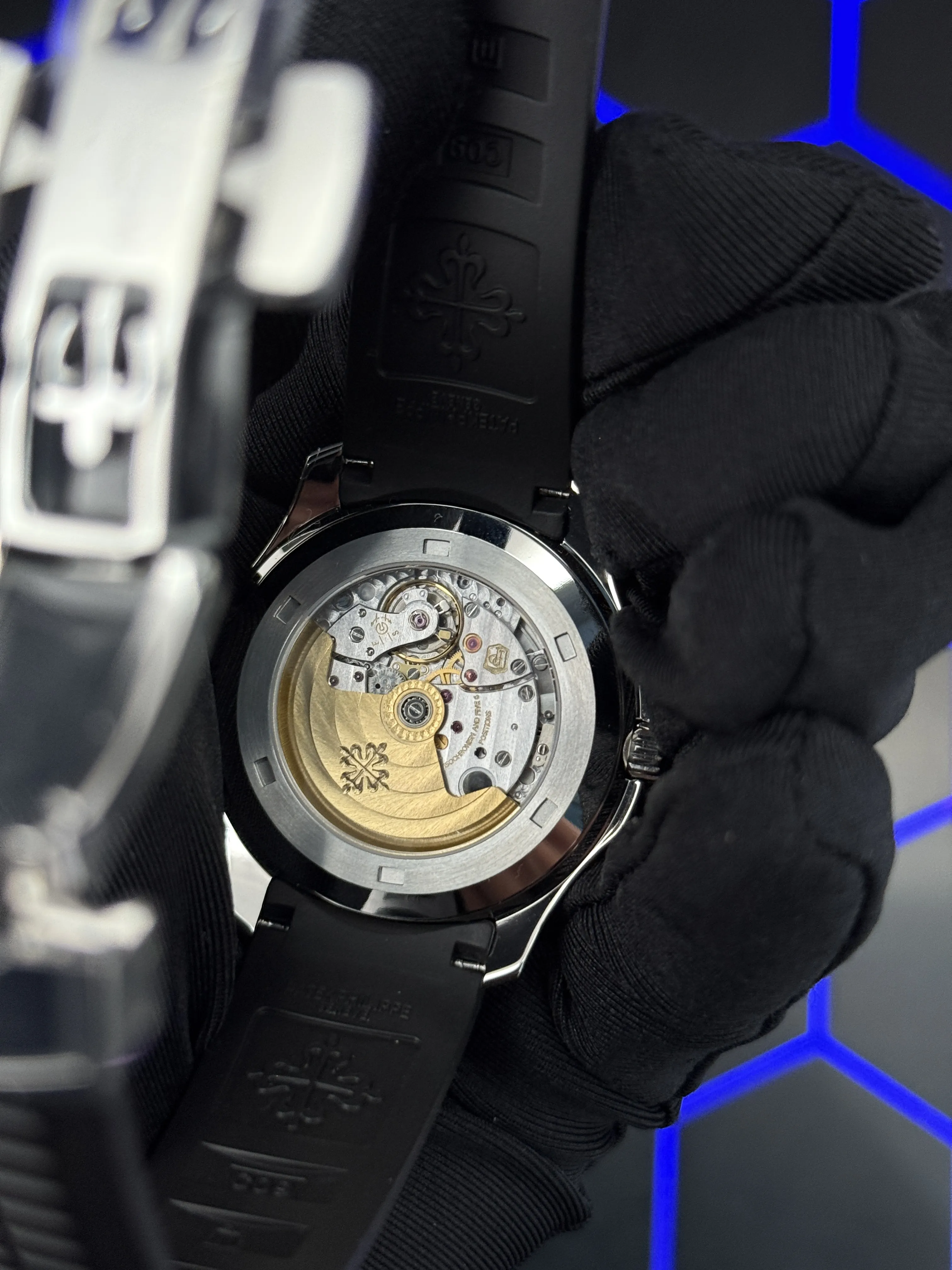 Patek Philippe Aquanaut-Style Brown Dial Black Strap Watch D391519481 — view 7