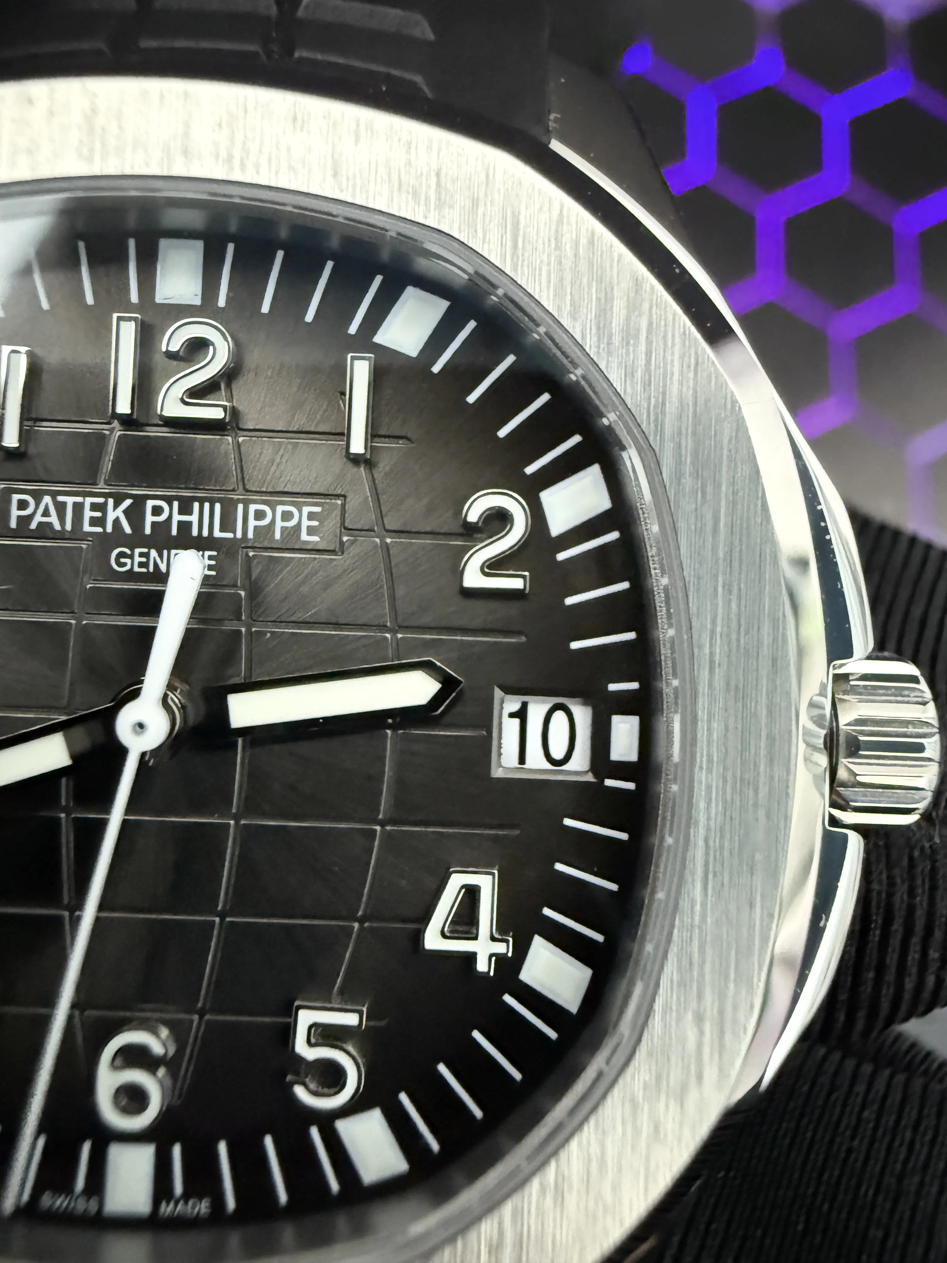 Patek Philippe Aquanaut-Style Brown Dial Black Strap Watch D391519481 — view 12
