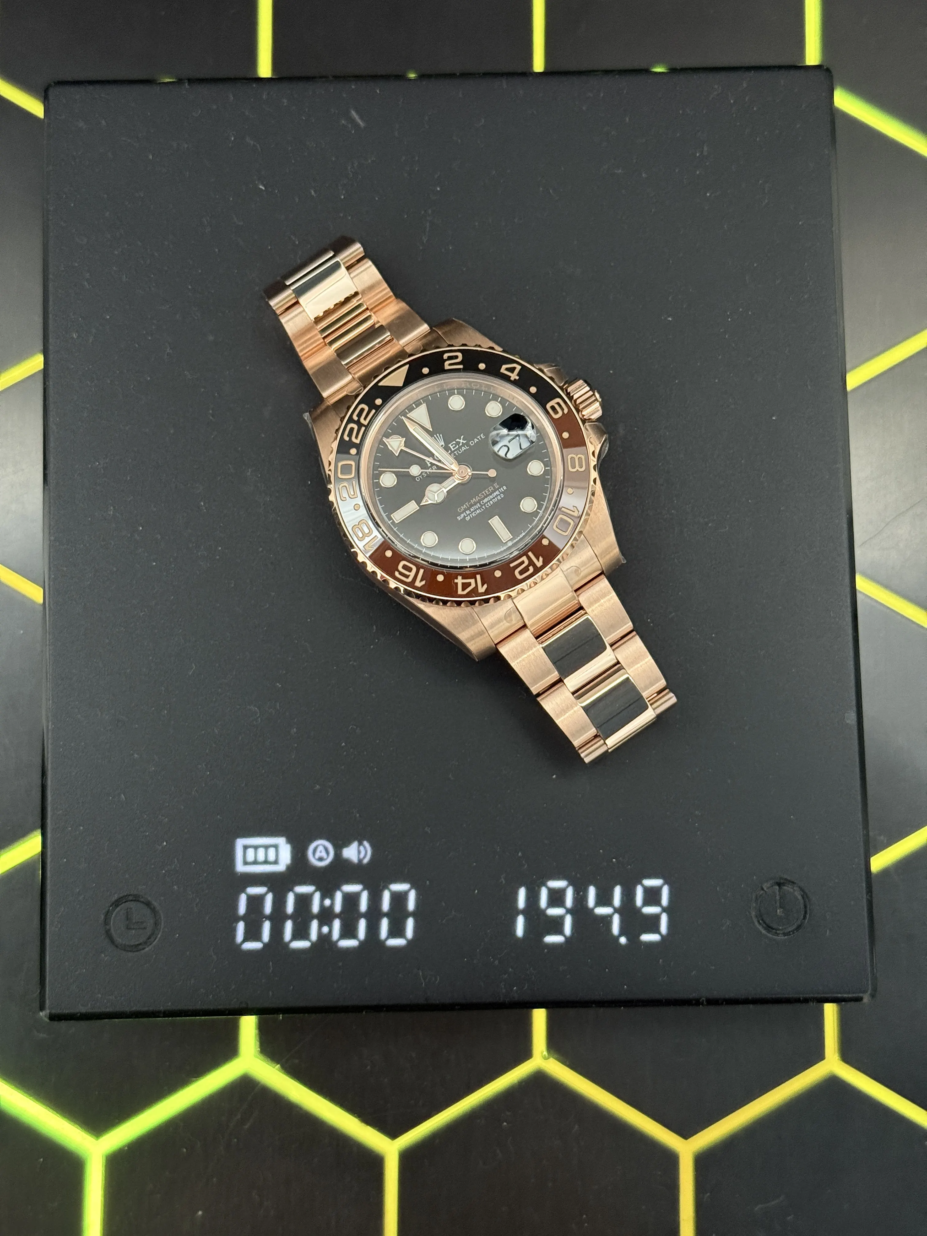 Rolex GMT-Master II-Style Rose-Gold-Tone Black Dial Watch D438819490 — view 16