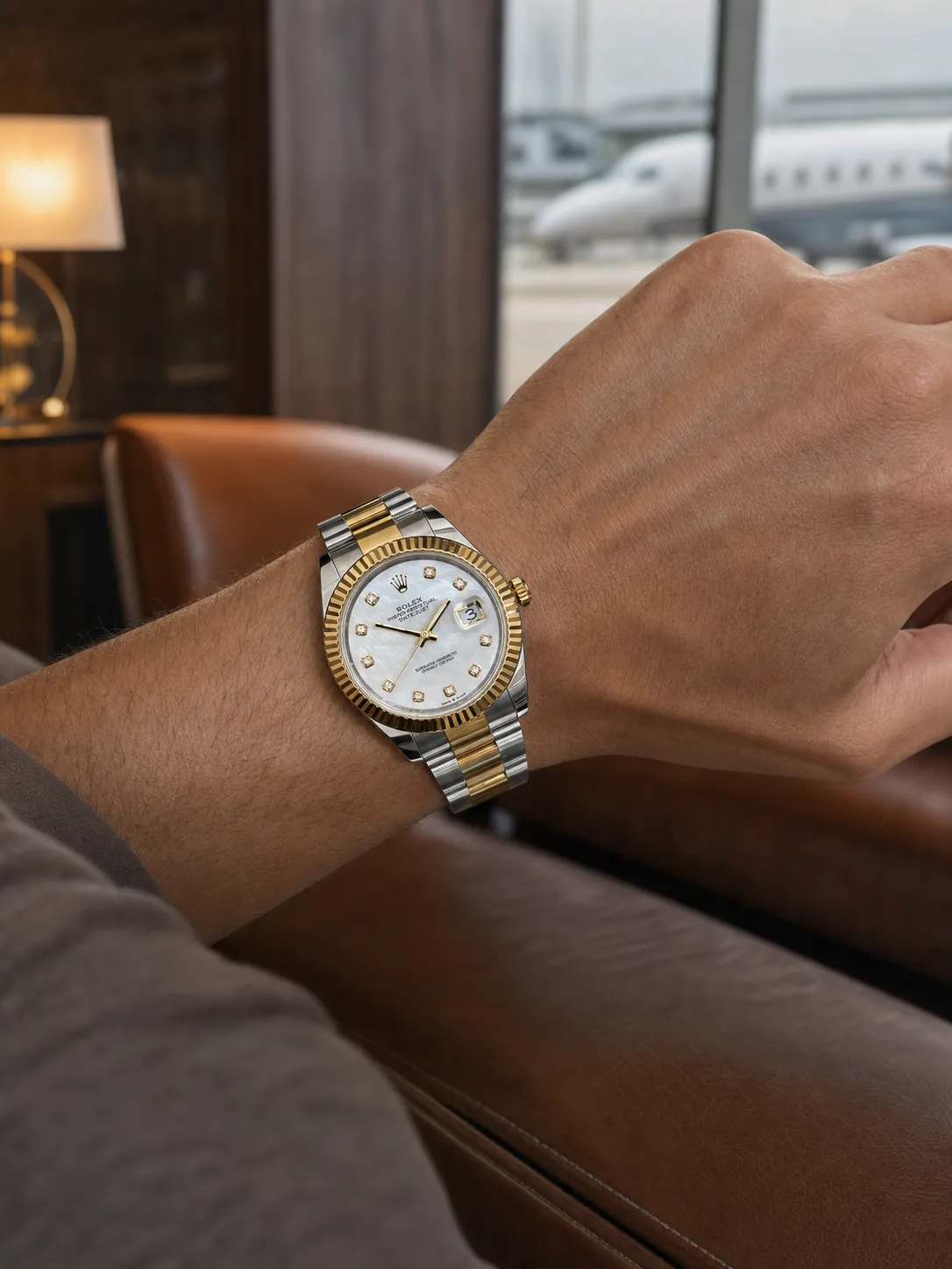 Rolex Datejust 36-Style Two-Tone Mother-of-Pearl Dial Watch D391519498