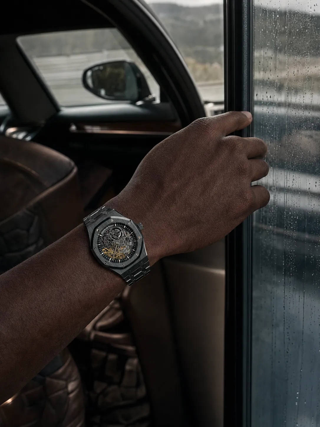 Audemars Piguet Royal Oak-Style Black Openworked Watch D499519505