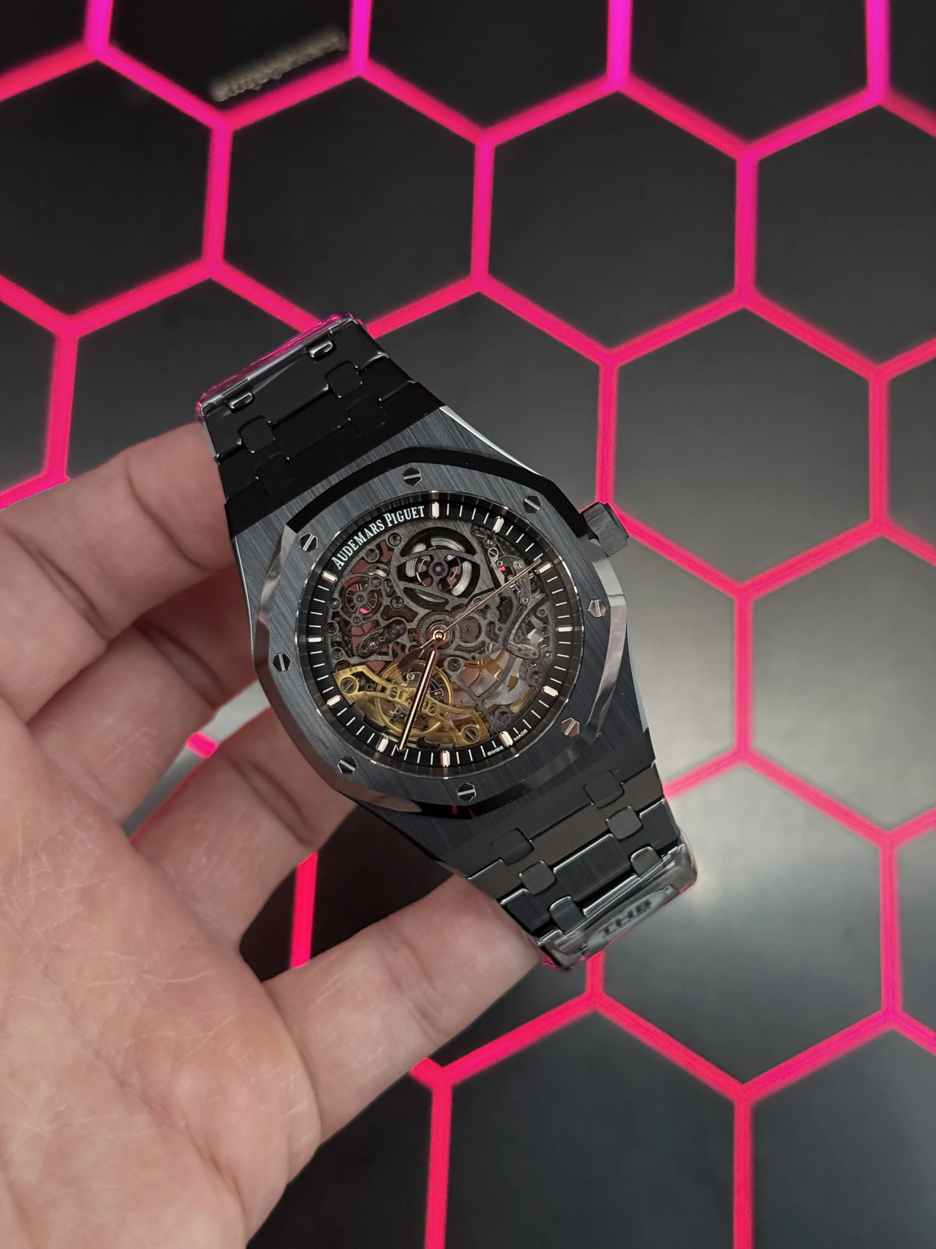 Audemars Piguet Royal Oak-Style Black Openworked Watch D499519505 — view 2