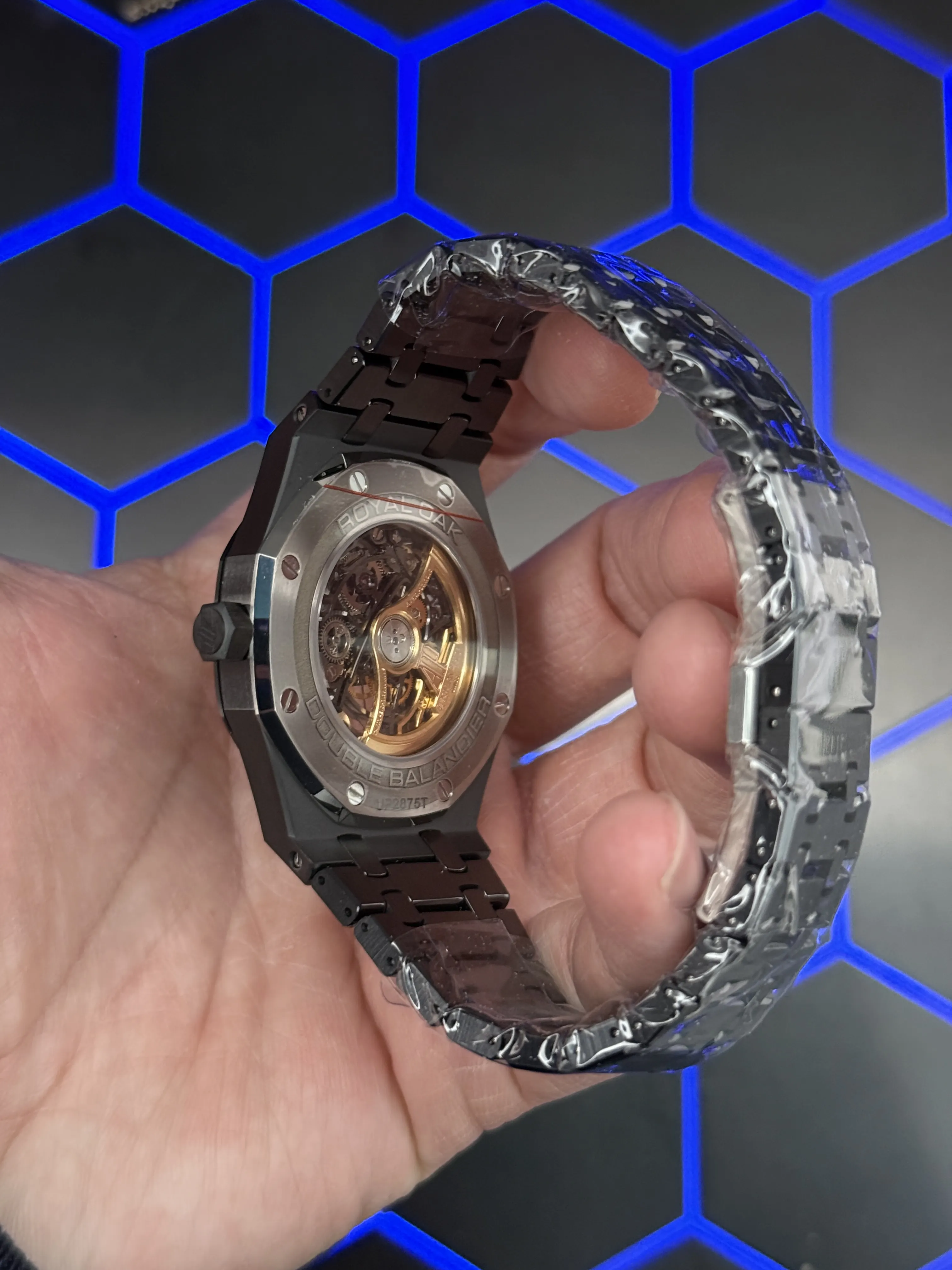 Audemars Piguet Royal Oak-Style Black Openworked Watch D499519505 — view 7
