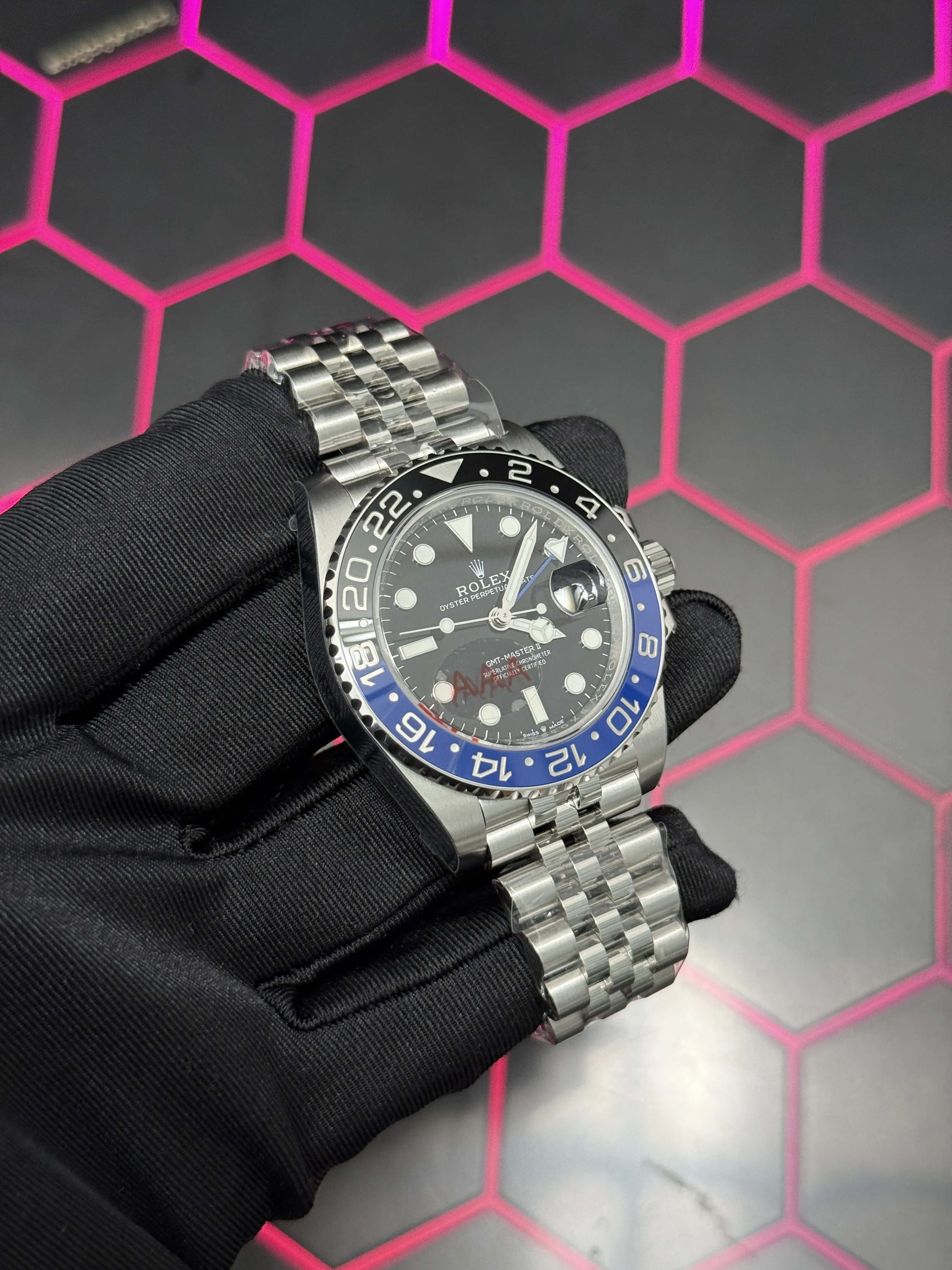 Rolex GMT-Master II-Style Black-and-Blue Bezel Watch D459019510 — view 3