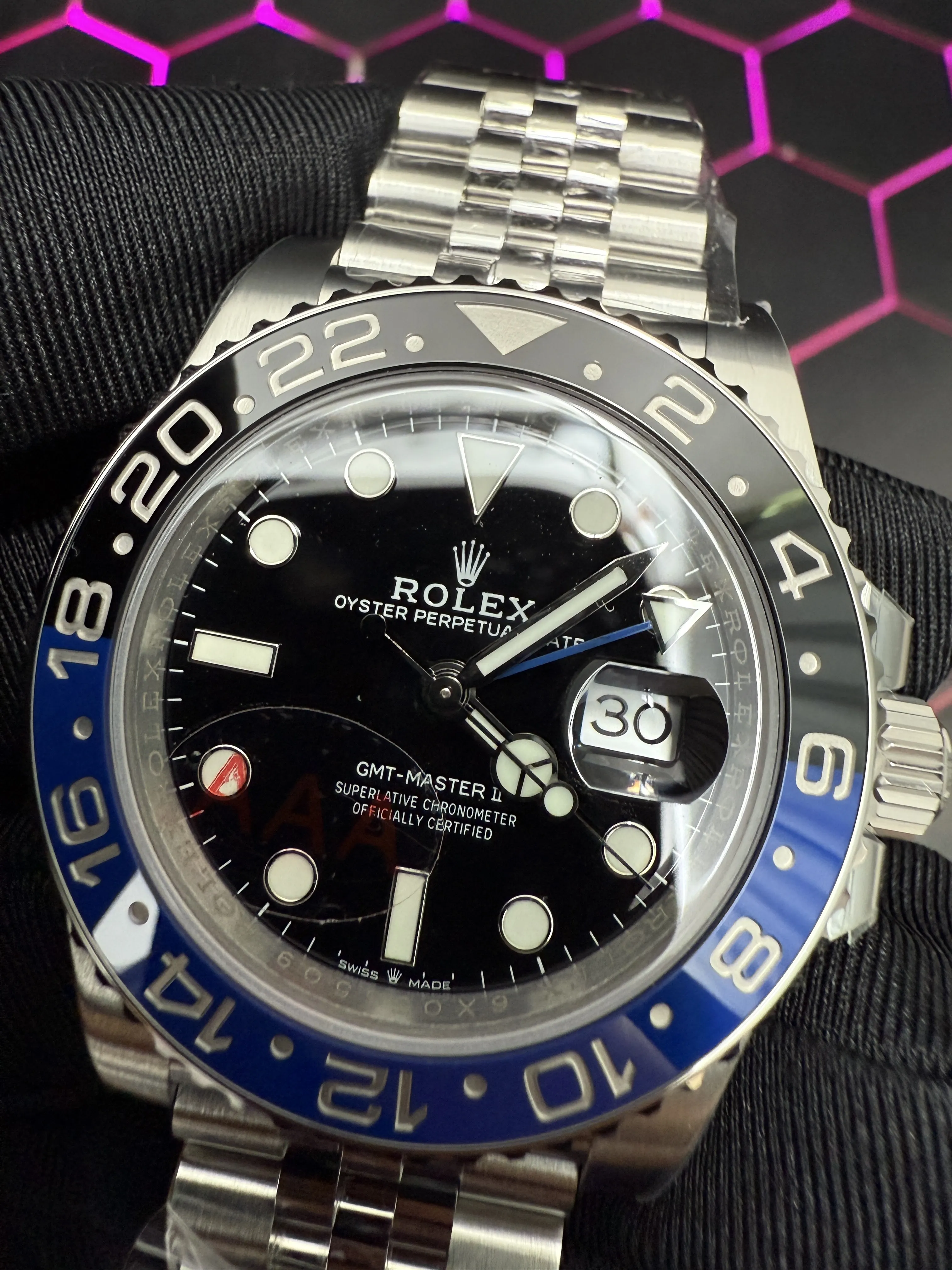 Rolex GMT-Master II-Style Black-and-Blue Bezel Watch D459019510 — view 11