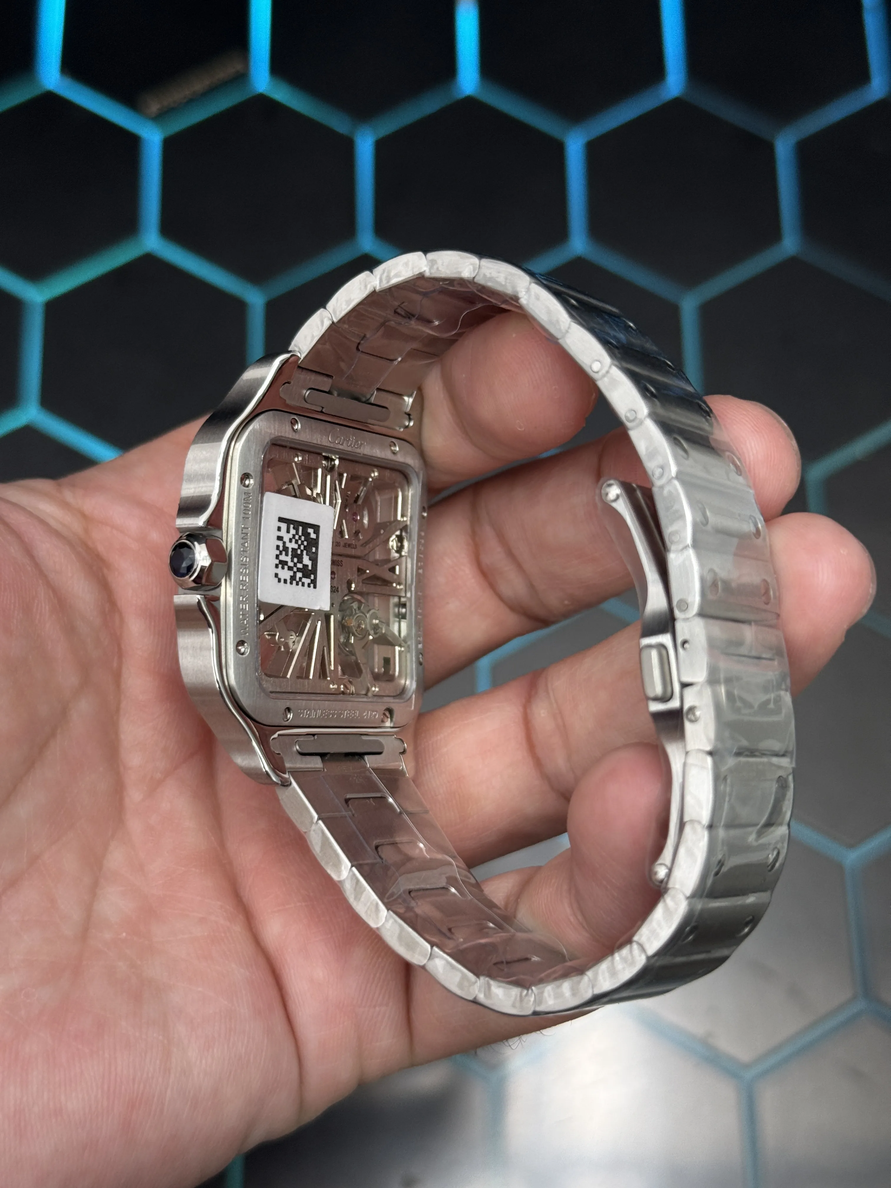 Cartier Santos-Style Silver Openworked Watch D506319518 — view 5