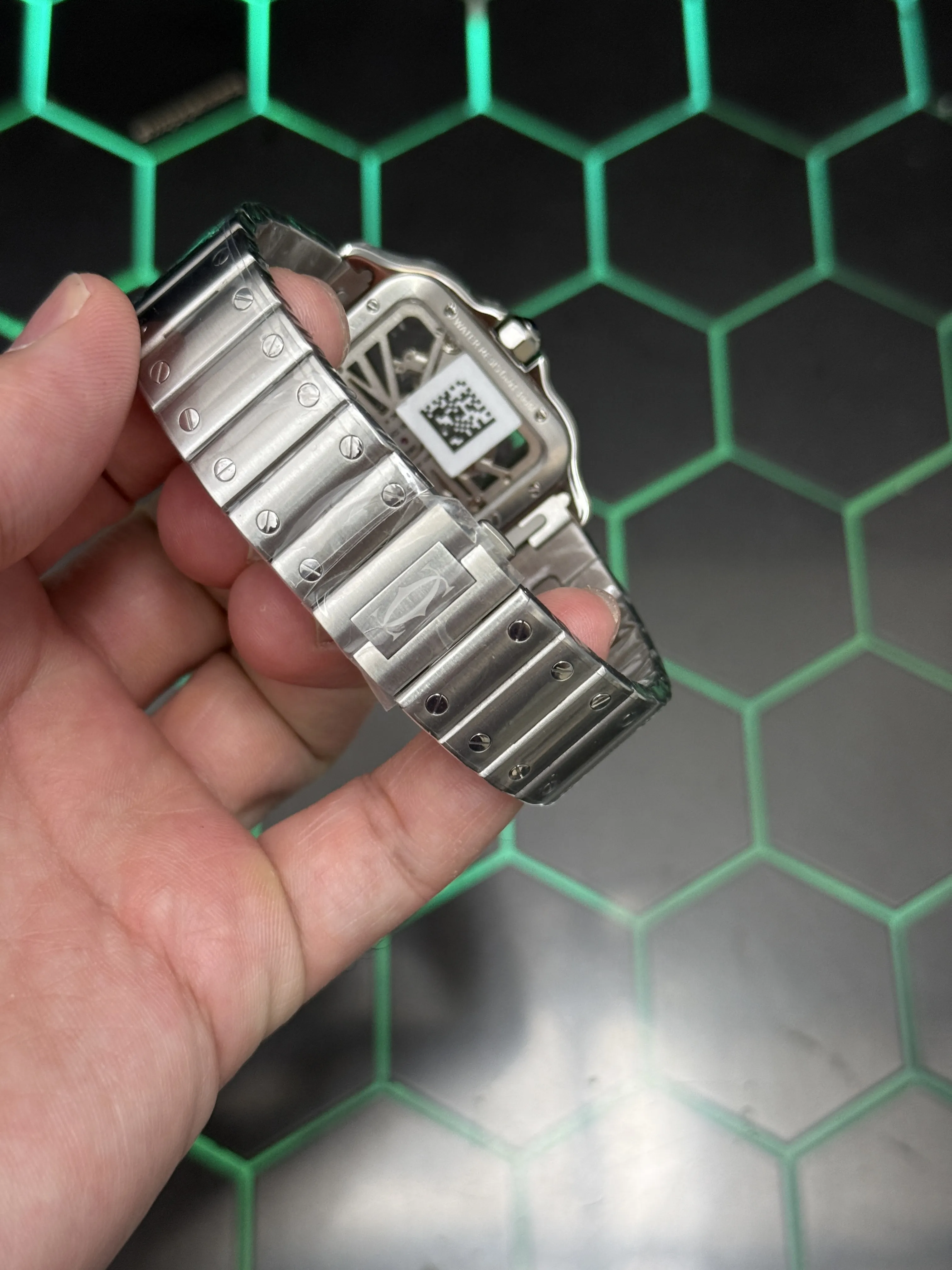 Cartier Santos-Style Silver Openworked Watch D506319518 — view 6