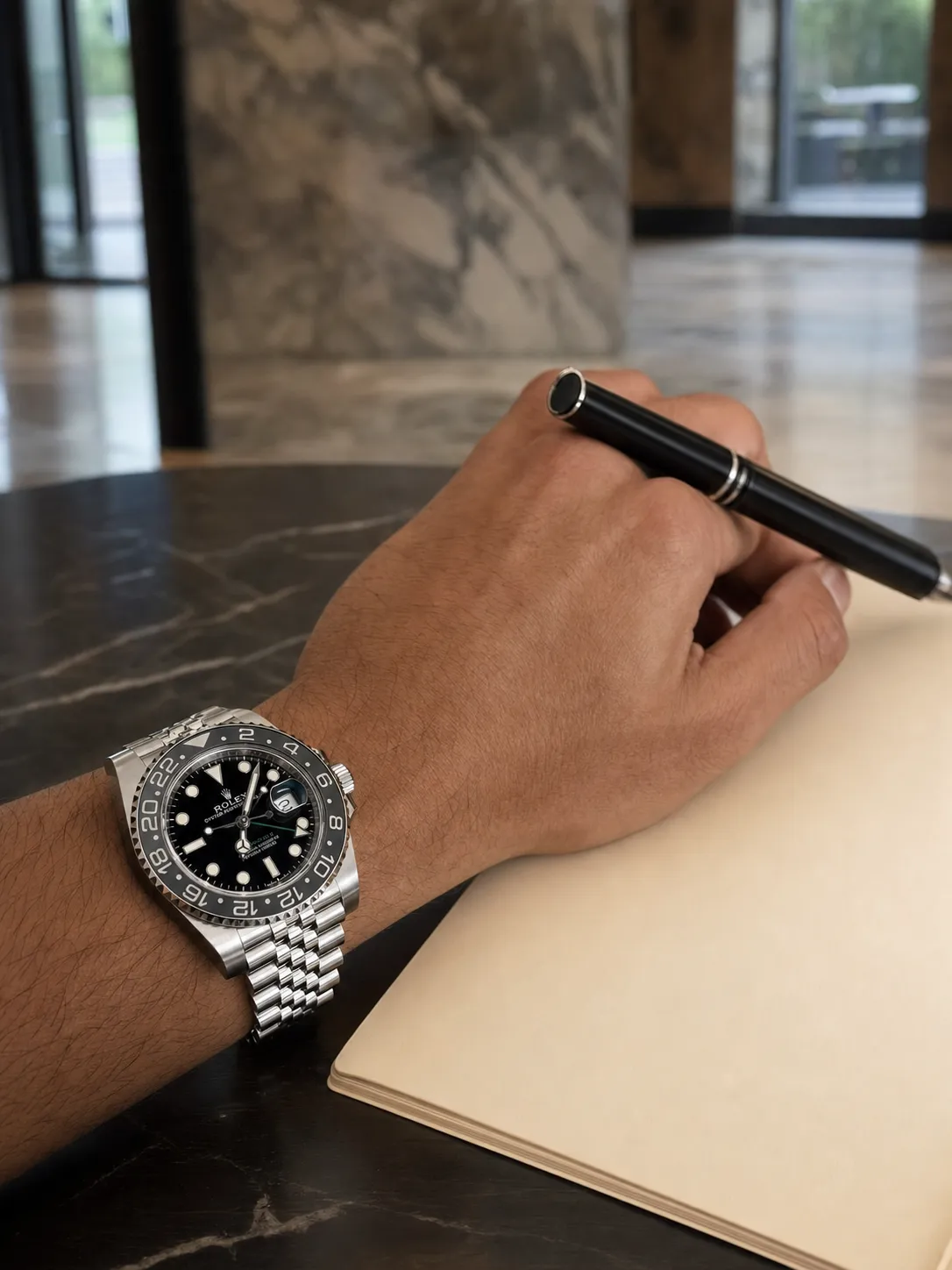 Rolex GMT-Master II-Style Black-and-Grey Bezel Watch D506319521