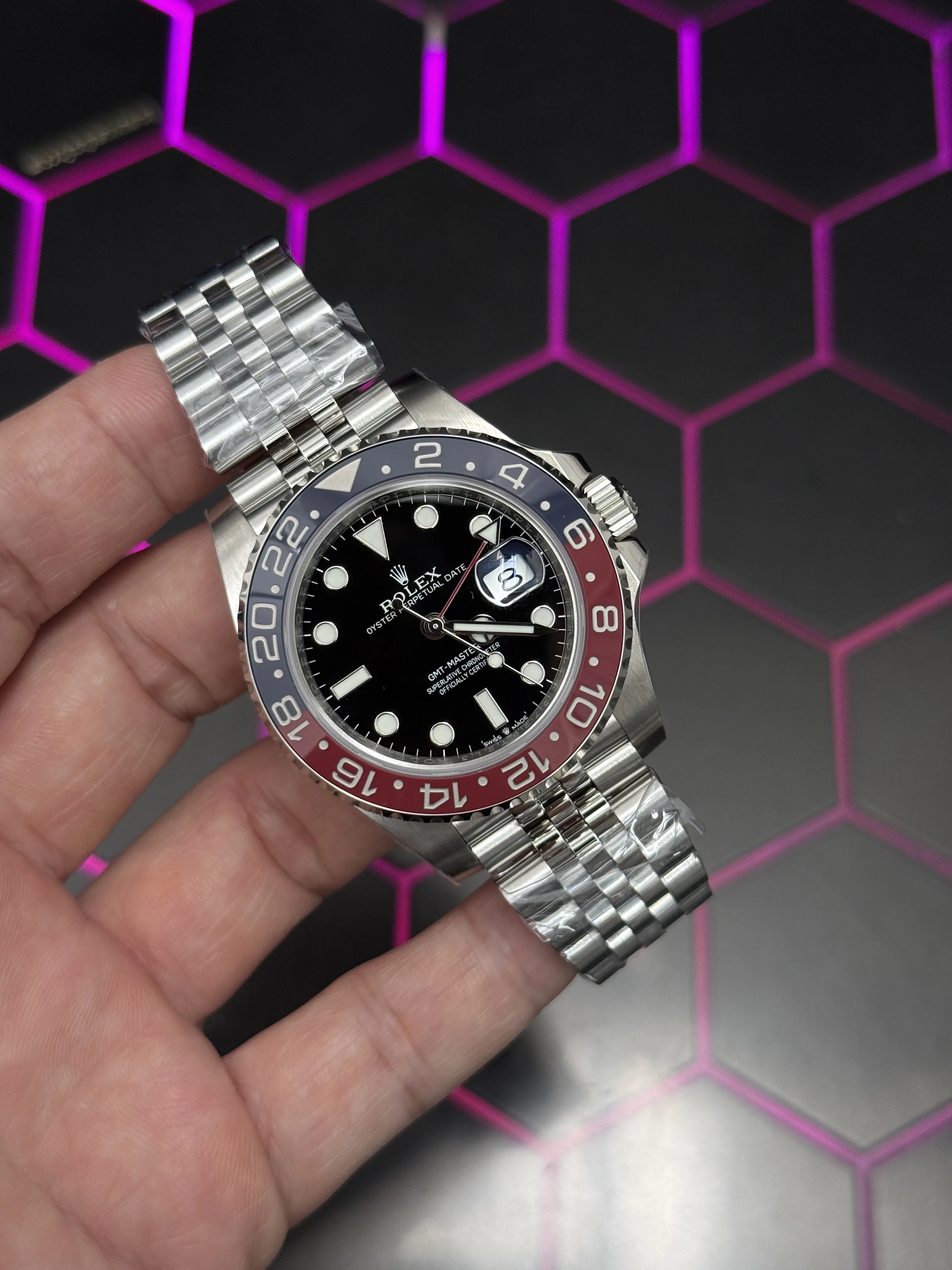 Rolex GMT-Master II-Style Red-and-Blue Bezel Watch D459019523 — view 2